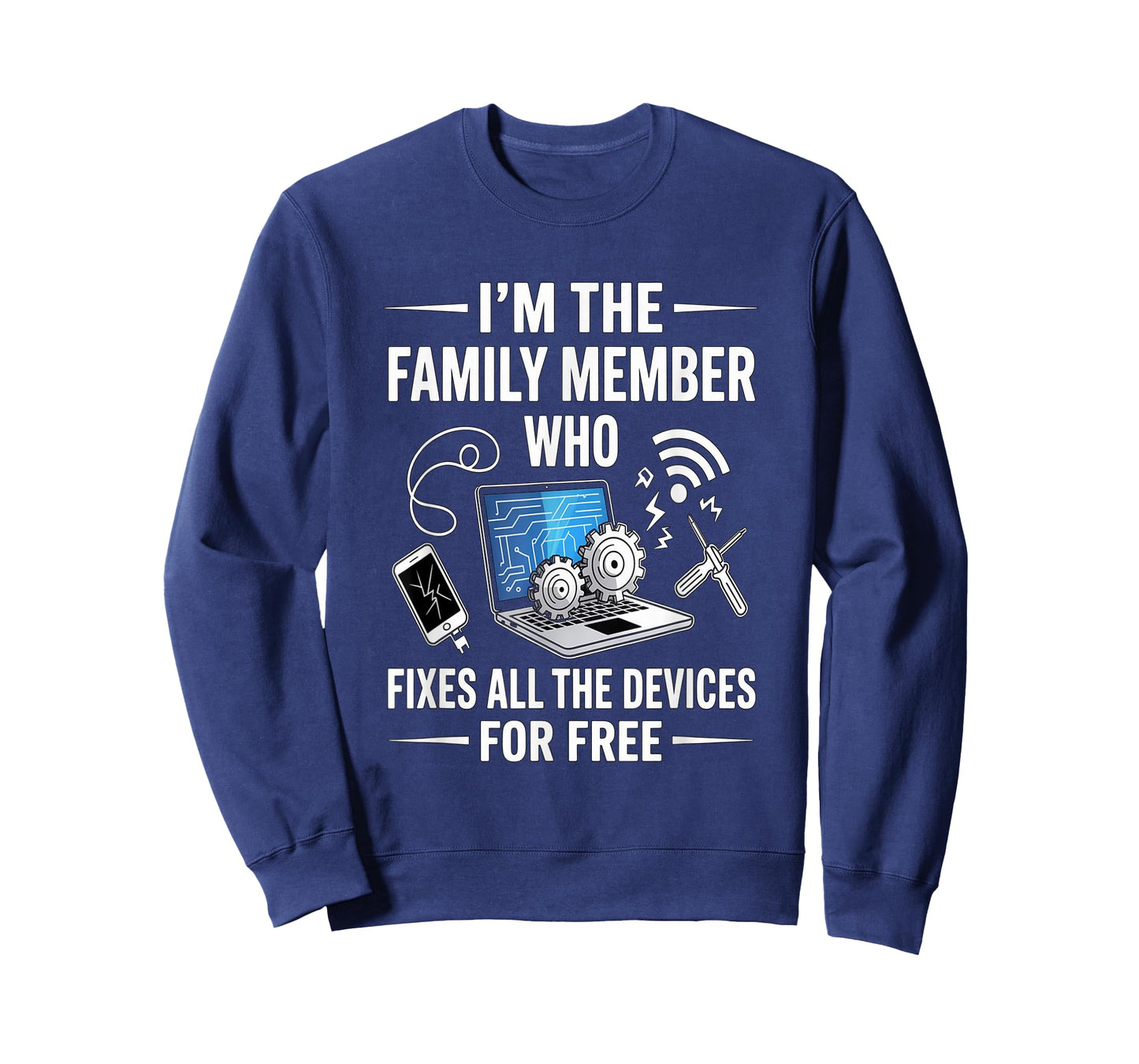 Tech Support Design for Men, Boys, dad. Funny Meme T-Shirt