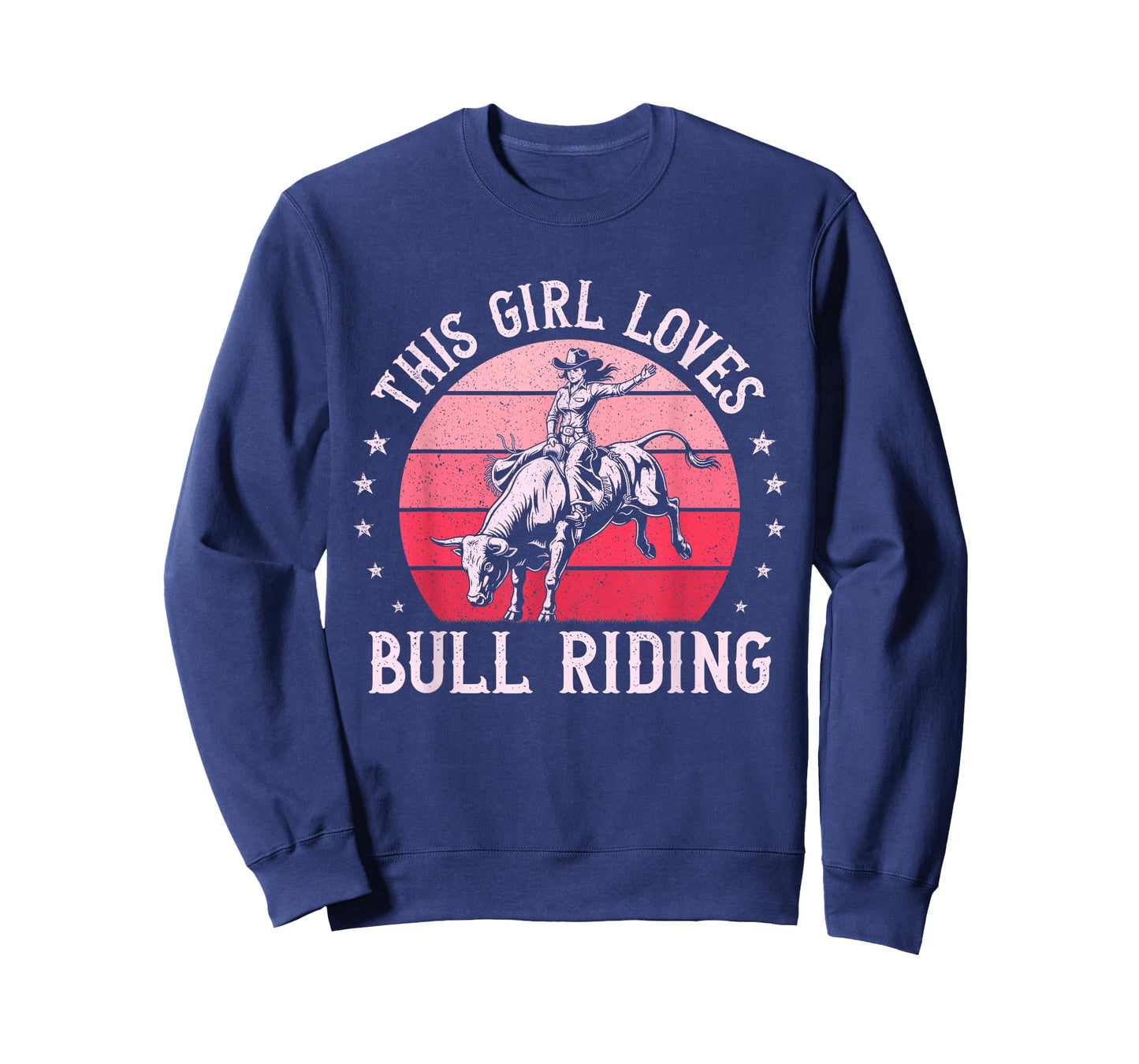 This Girl Loves Bull Riding Rodeo Cowgirl Bull Rider Vintage T-Shirt