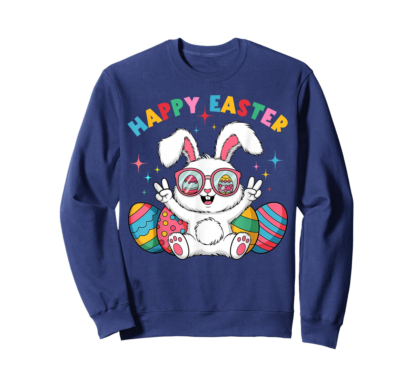 Kids Easter Cute Bunny Egg Happy Easter Day Kids Girls Boys T-Shirt