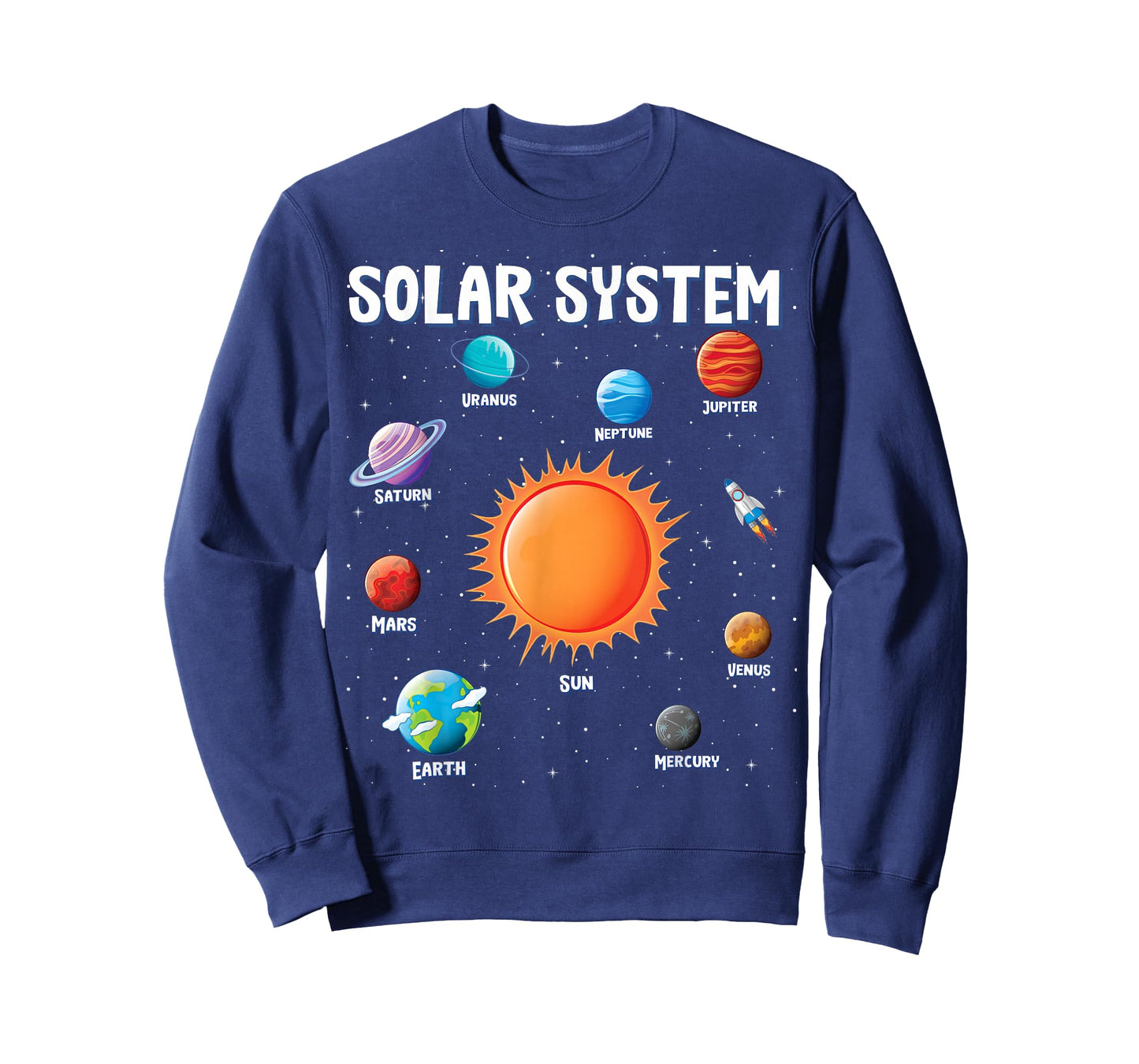 Solar System Planets Science Space Boys Girls Kids T-Shirt