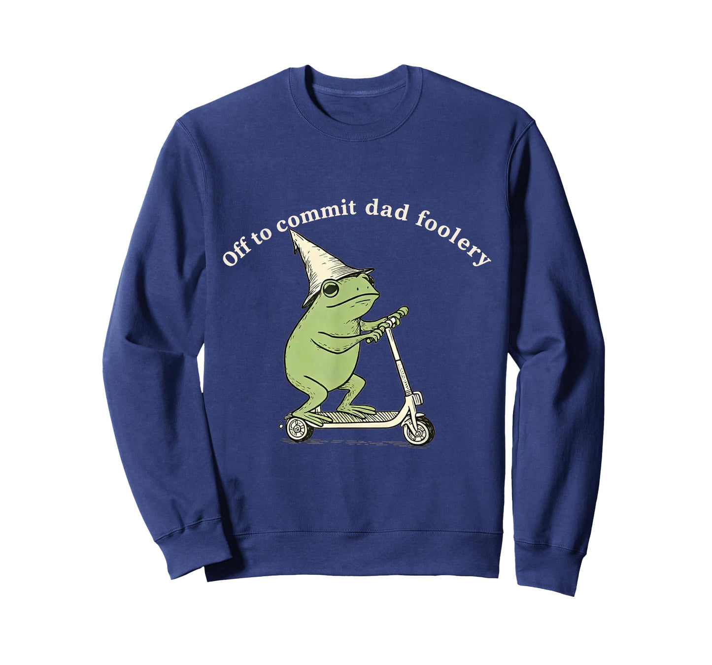 Off to Commit Dad Foolery Funny Frog Meme T-Shirt