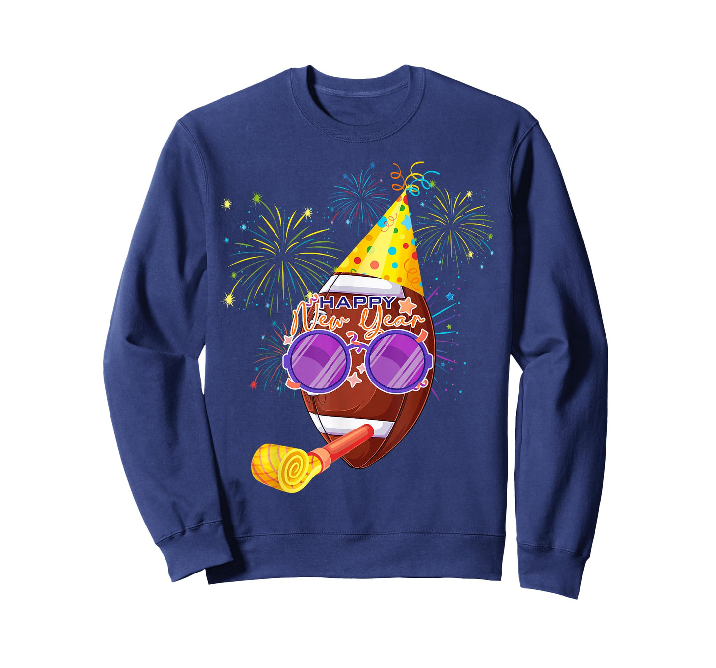 Happy New Year 2026 Football Party Hat New Years Eve Party T-Shirt