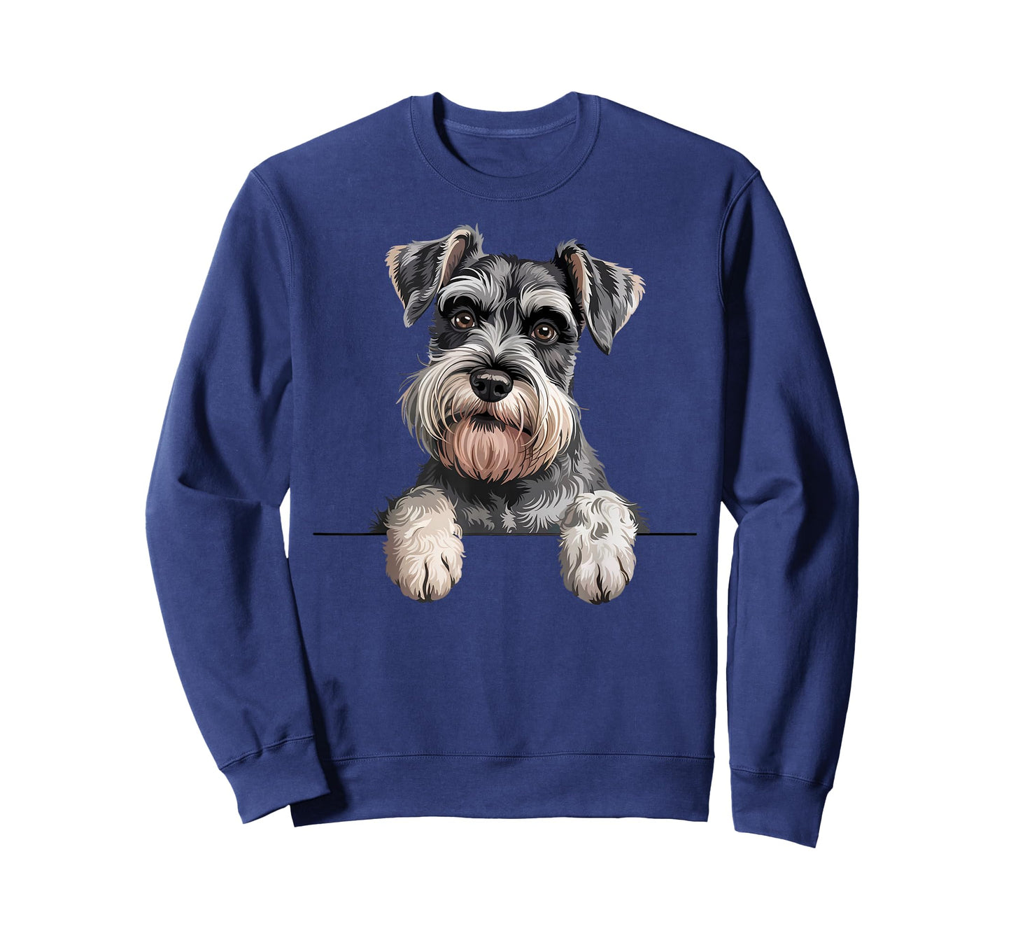 Schnauzer Funny Peeking Pocket Puppy Dog Lover T-Shirt