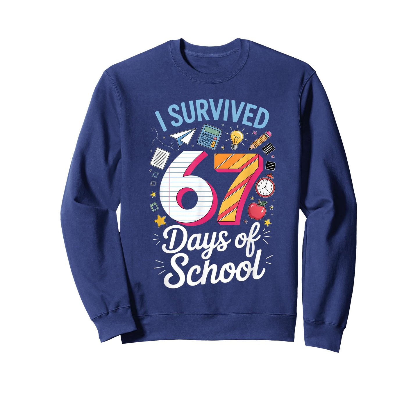 I Survived 67 Days of School Teacher Student Meme T-Shirt