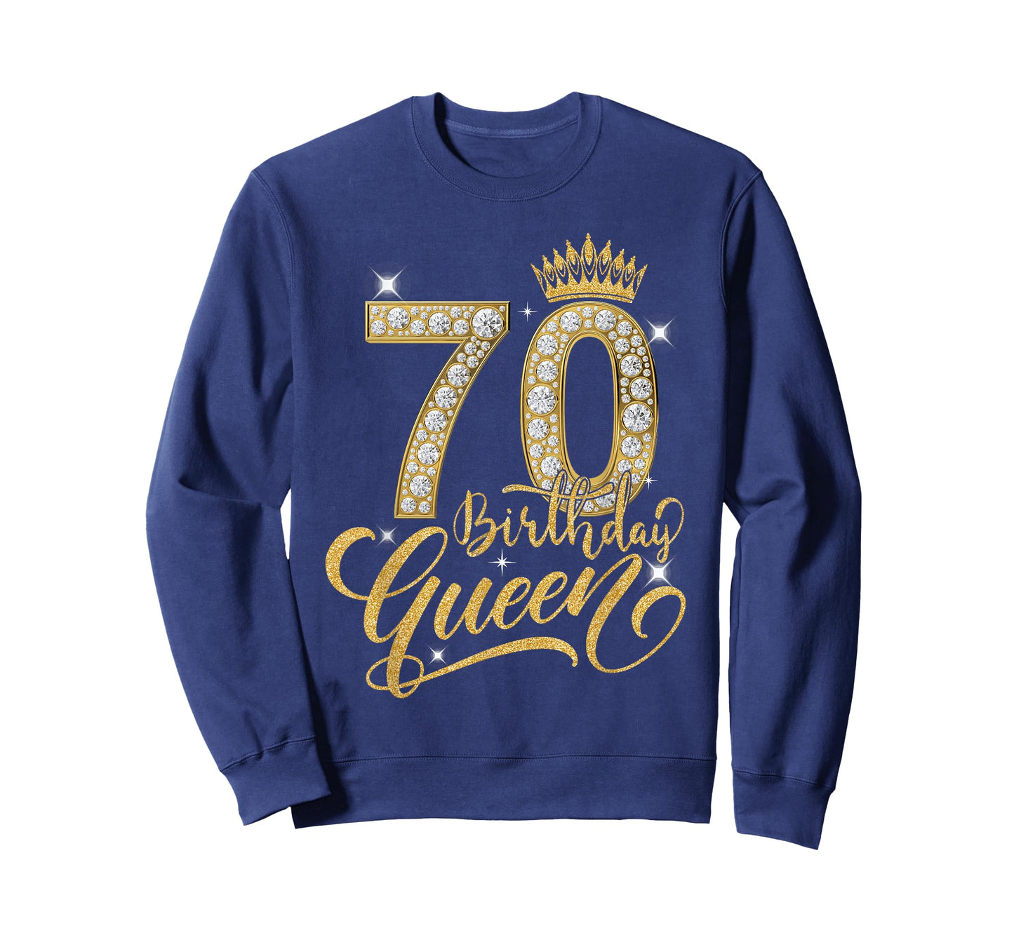 70th Birthday Queen Diamond Crown 70 Year Old Gifts Women T-Shirt