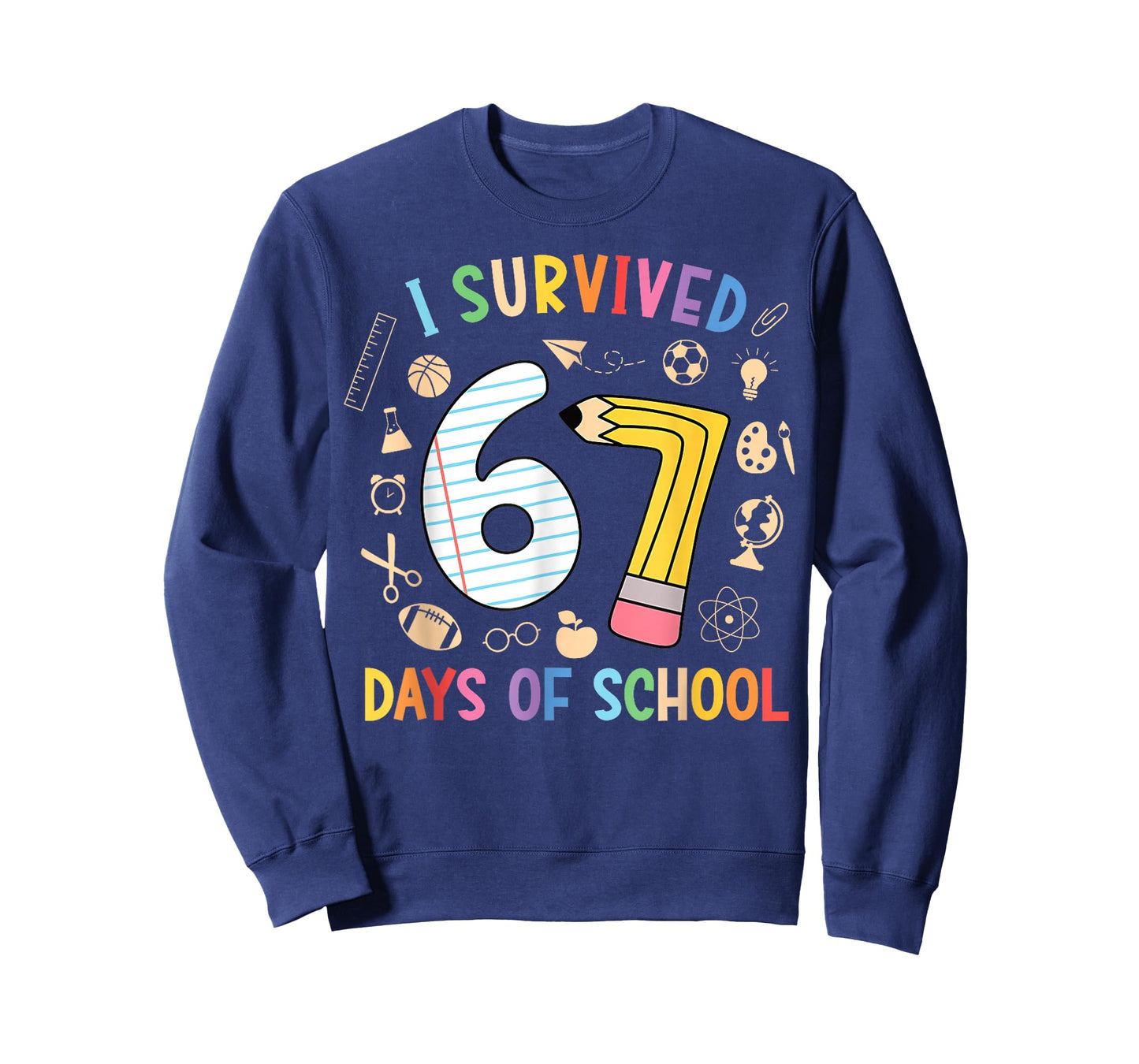 I Survived 67 Days of School Funny 67 Meme Teacher Student T-Shirt