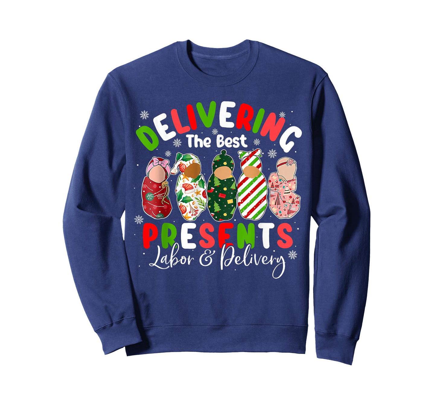 Delivering The Best Present Labor & Delivery Nurse Xmas T-Shirt