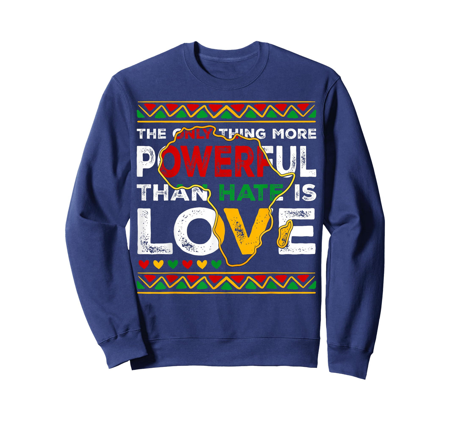 Love Powerful Than Hate Black History Month T-Shirt