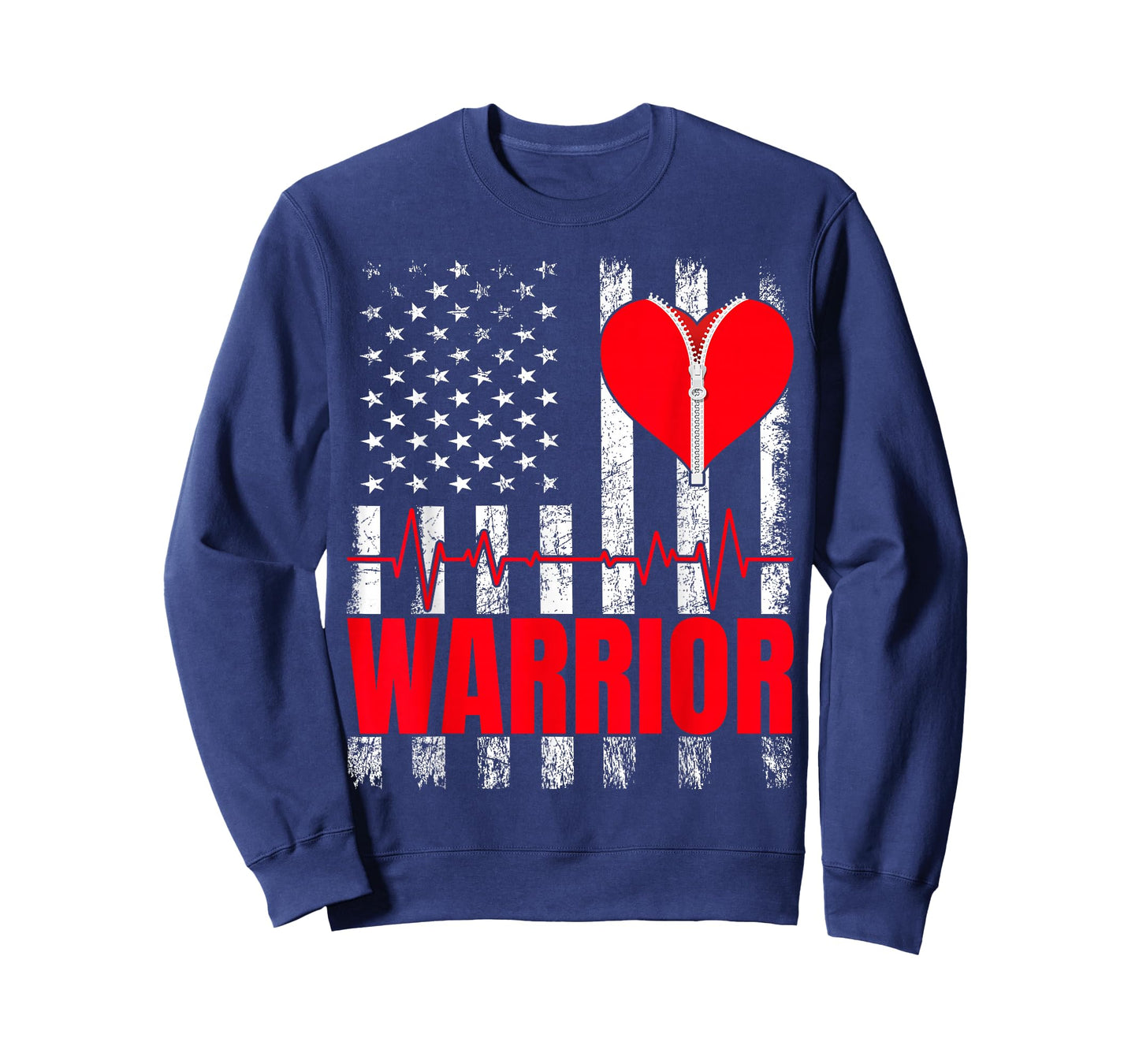 Congenital Heart Defect Awareness Open Heart Surgery Warrior T-Shirt