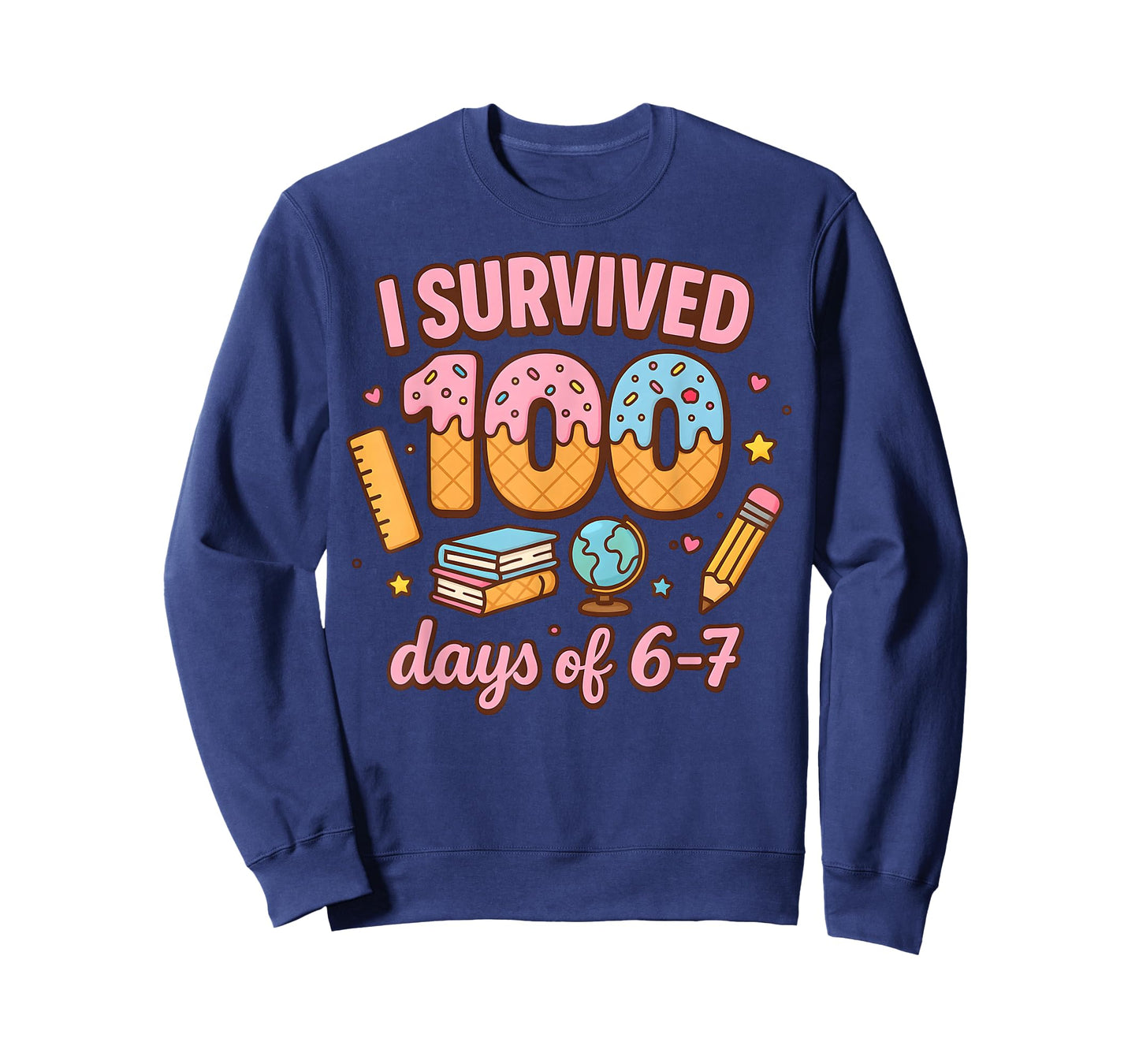 Funny 67 100th Day of School Teacher 100 Days 6 7 Meme 6-7 T-Shirt