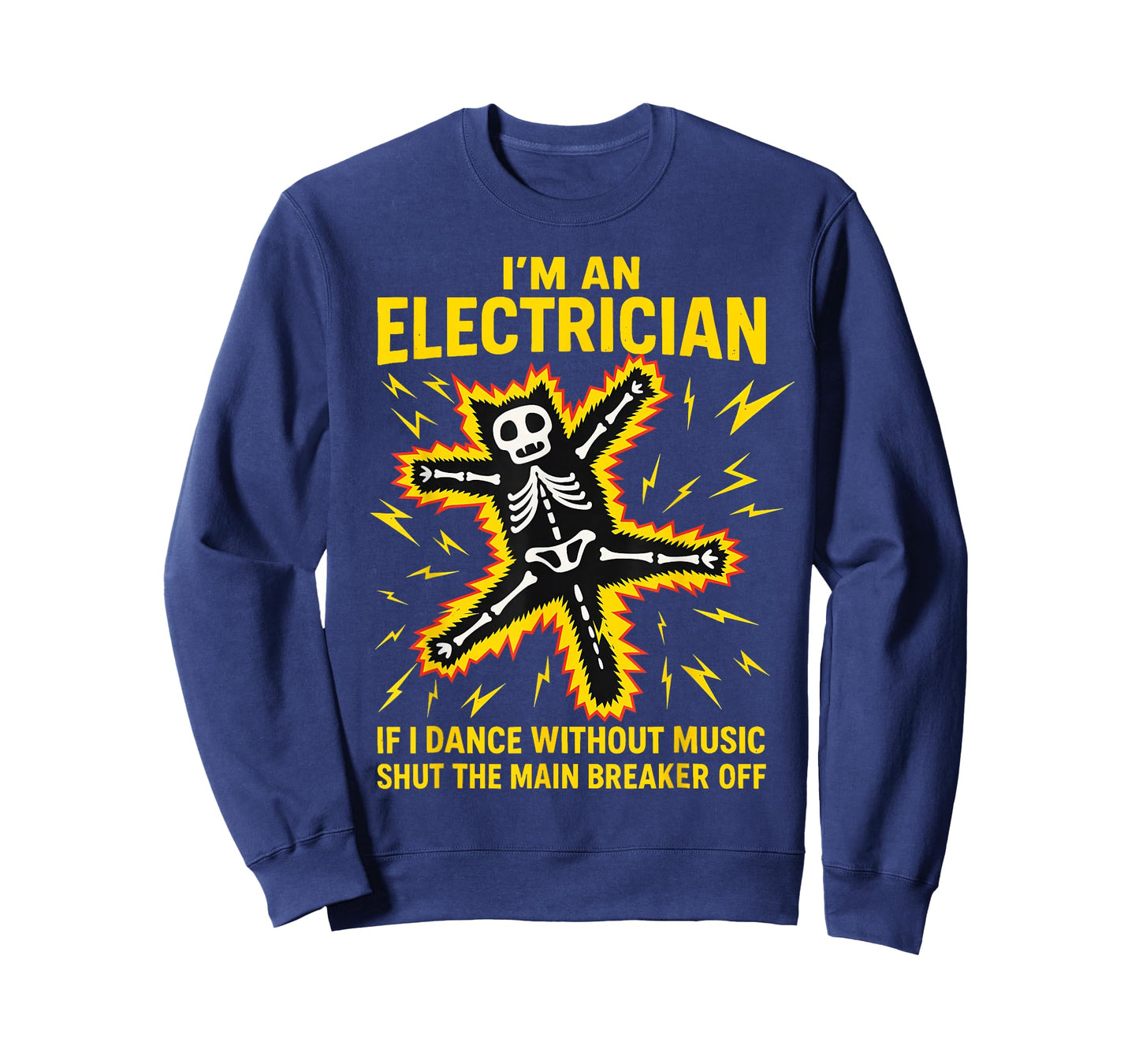 I'm an Electrician If I Dance Without Music Fun Skeleton Cat T-Shirt