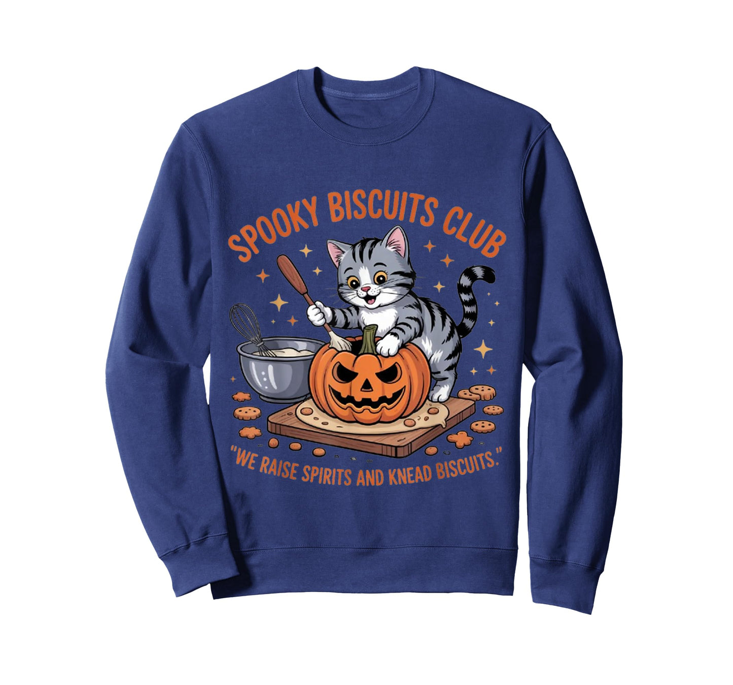 Spooky Biscuits Club Cat, Funny Halloween T-Shirt