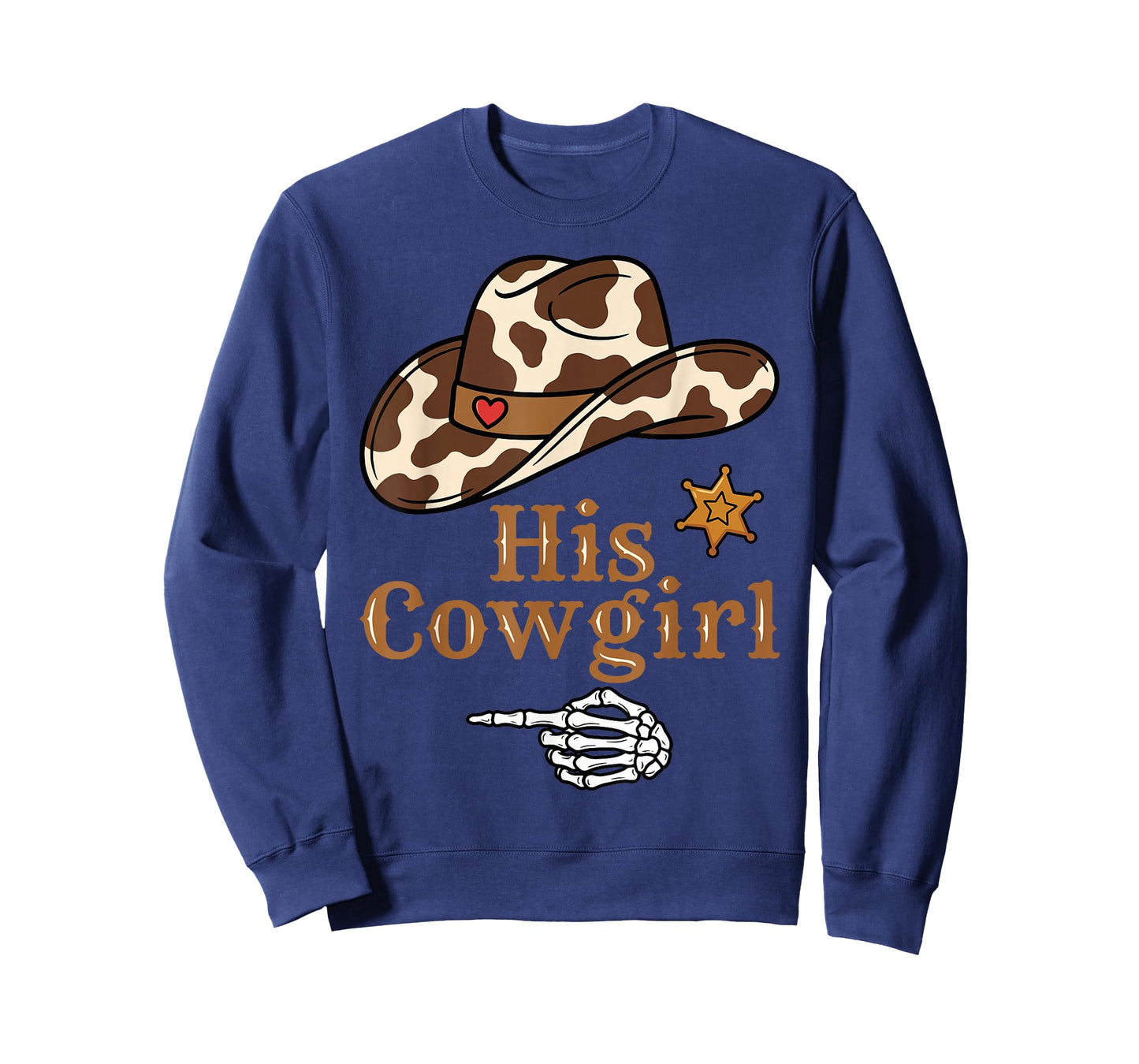 Matching Couples Her Cowboy Western His and Hers T-Shirt