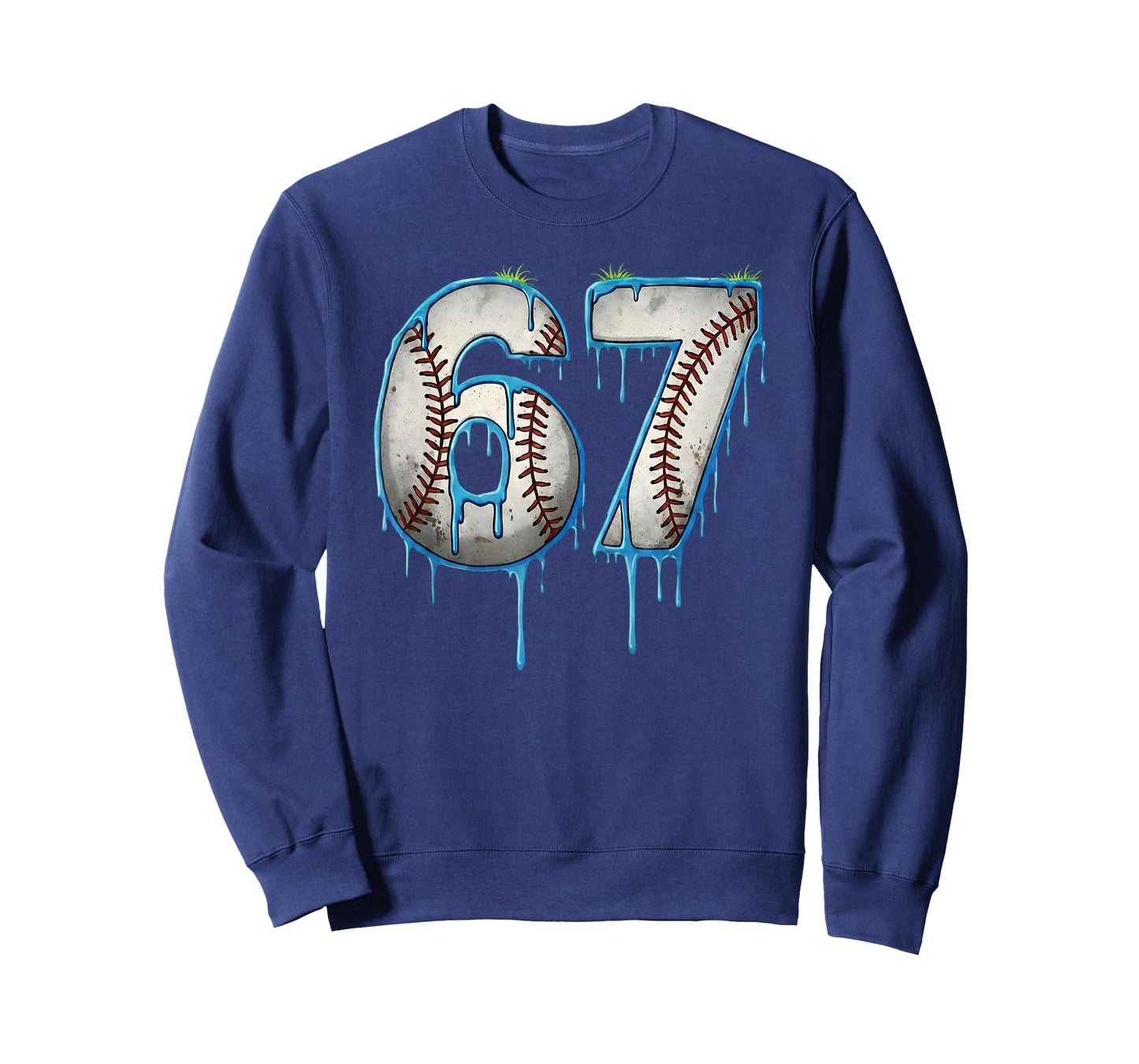 Baseball 67 Six Seven Meme Funny 6-7 Drip Baseball Boys Men T-Shirt