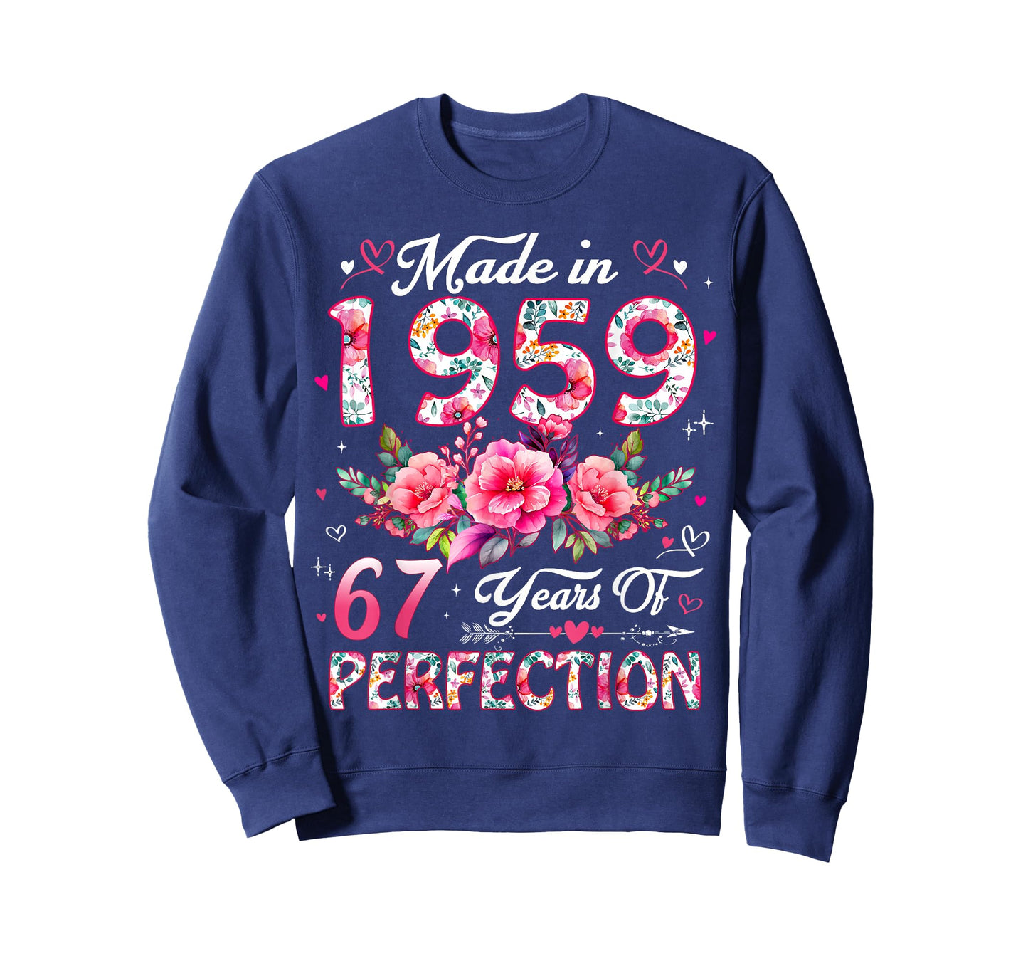 67 Year Old Made in 1959 Floral 67th Birthday Women T-Shirt