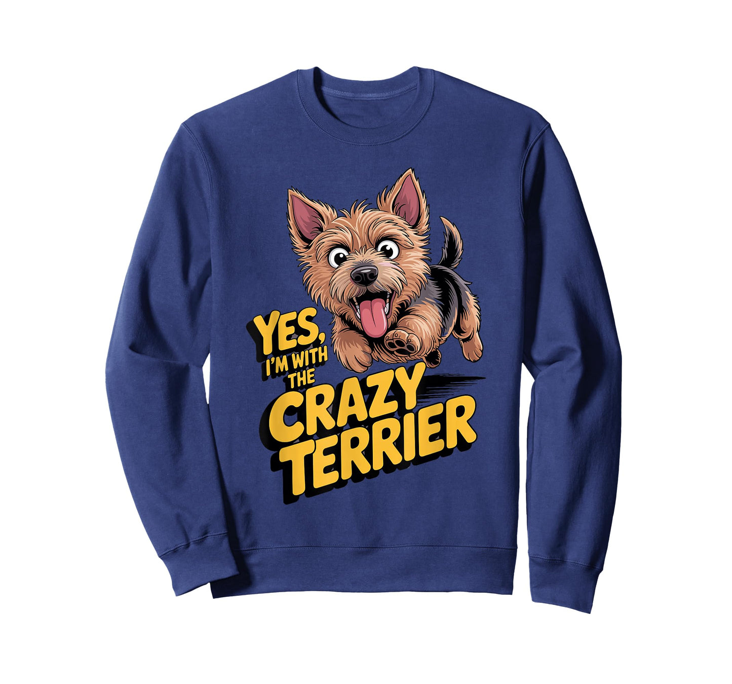 Cartoon Pet Dog Breed I'm with The Crazy Australian Terrier T-Shirt