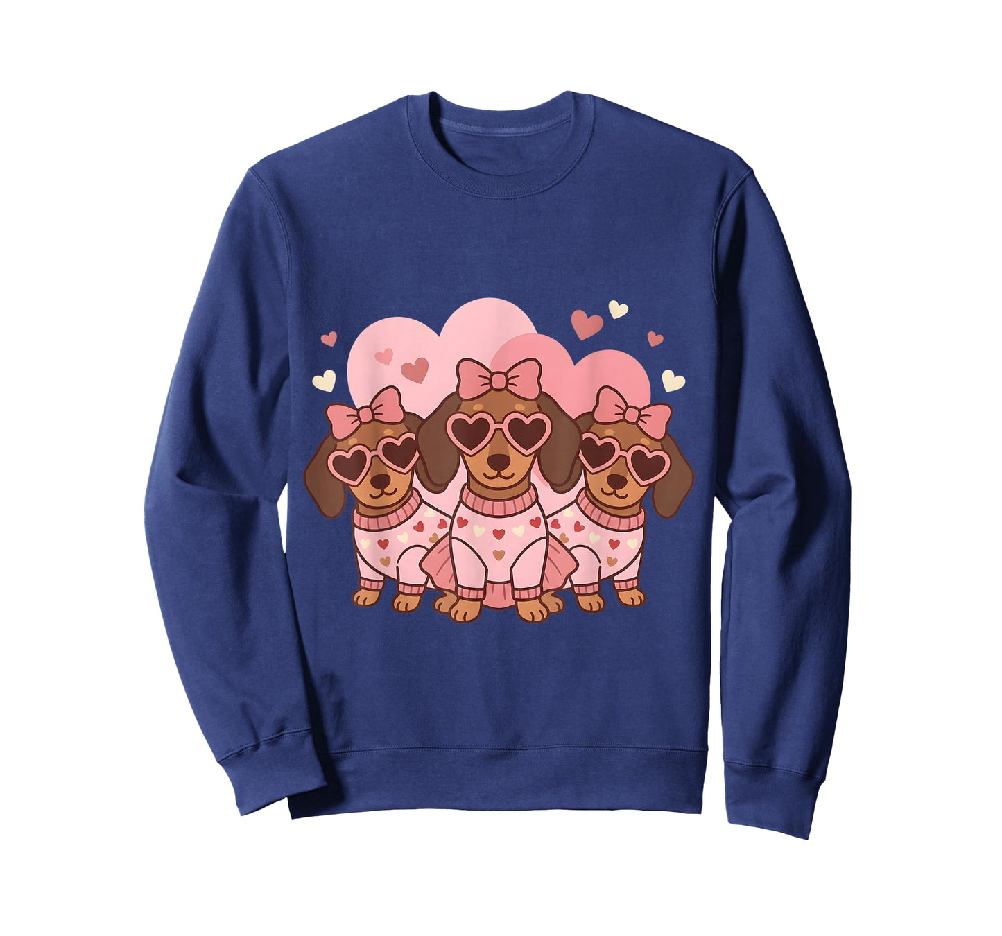 Cute Dachshund Valentines Heart Dog Lover Men Women Kid T-Shirt