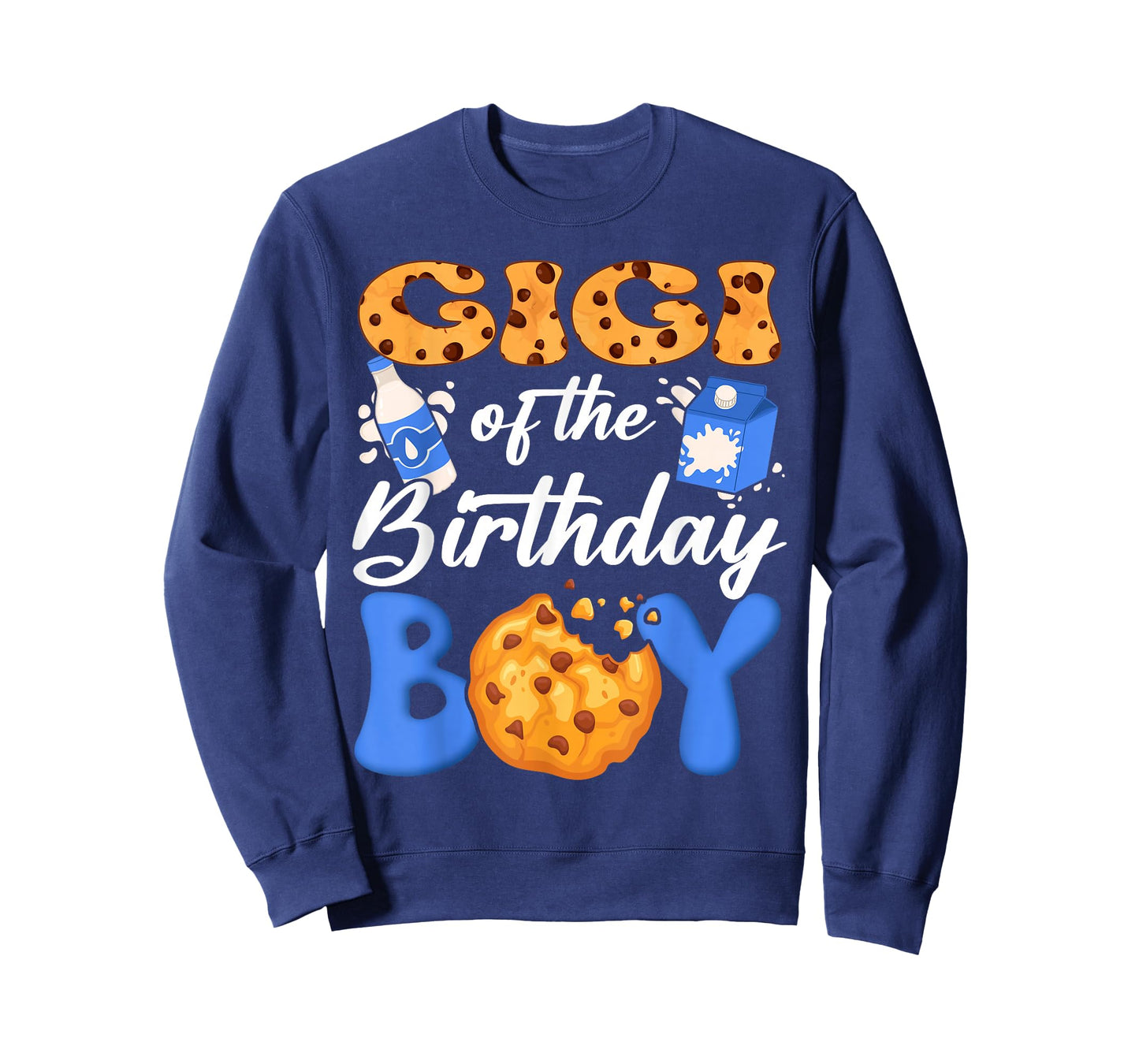 Gigi of The Birthday Boy Milk and Cookies 1St Birthday T-Shirt