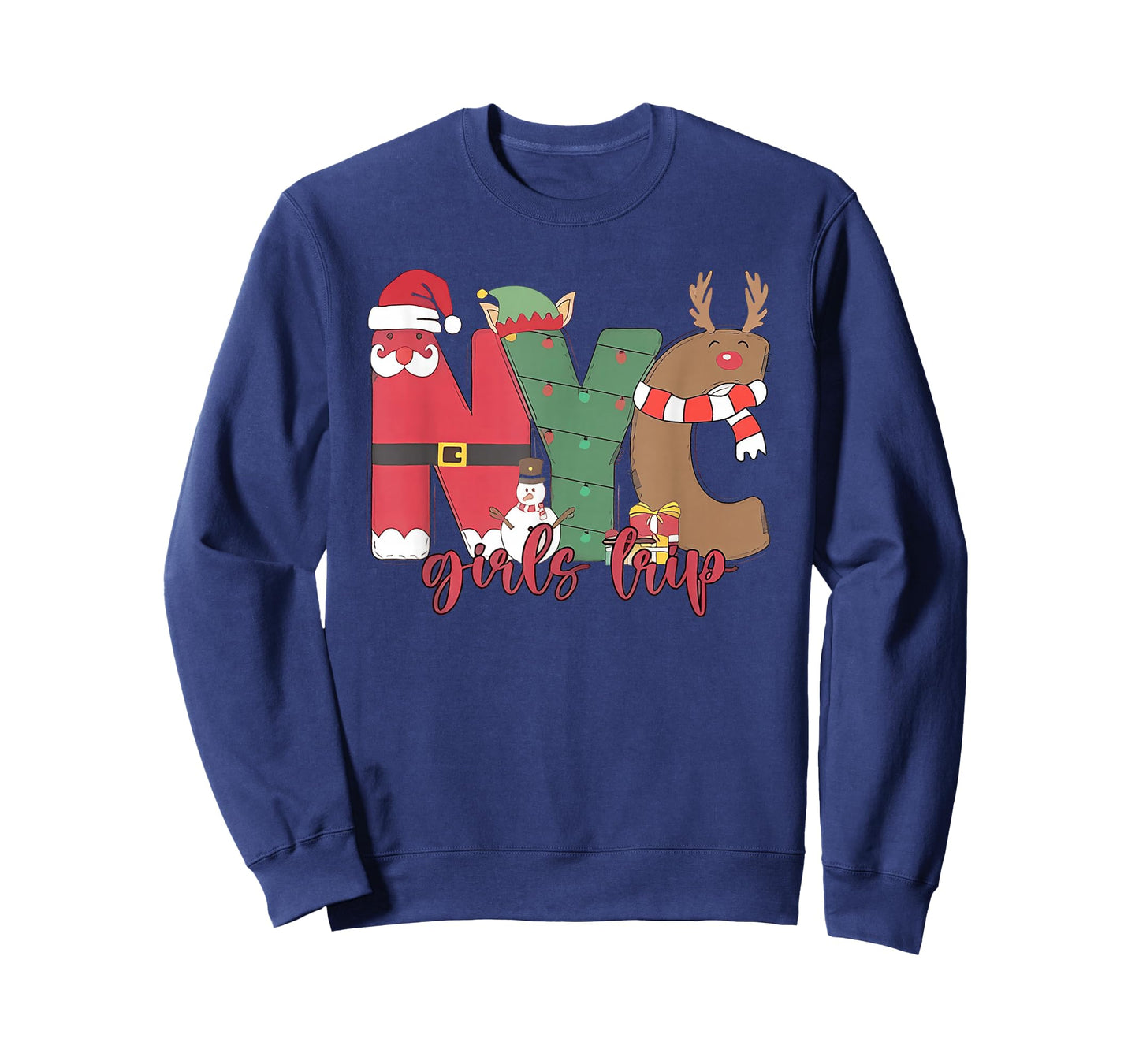 New York NY Christmas Girl Trip Matching T-Shirt