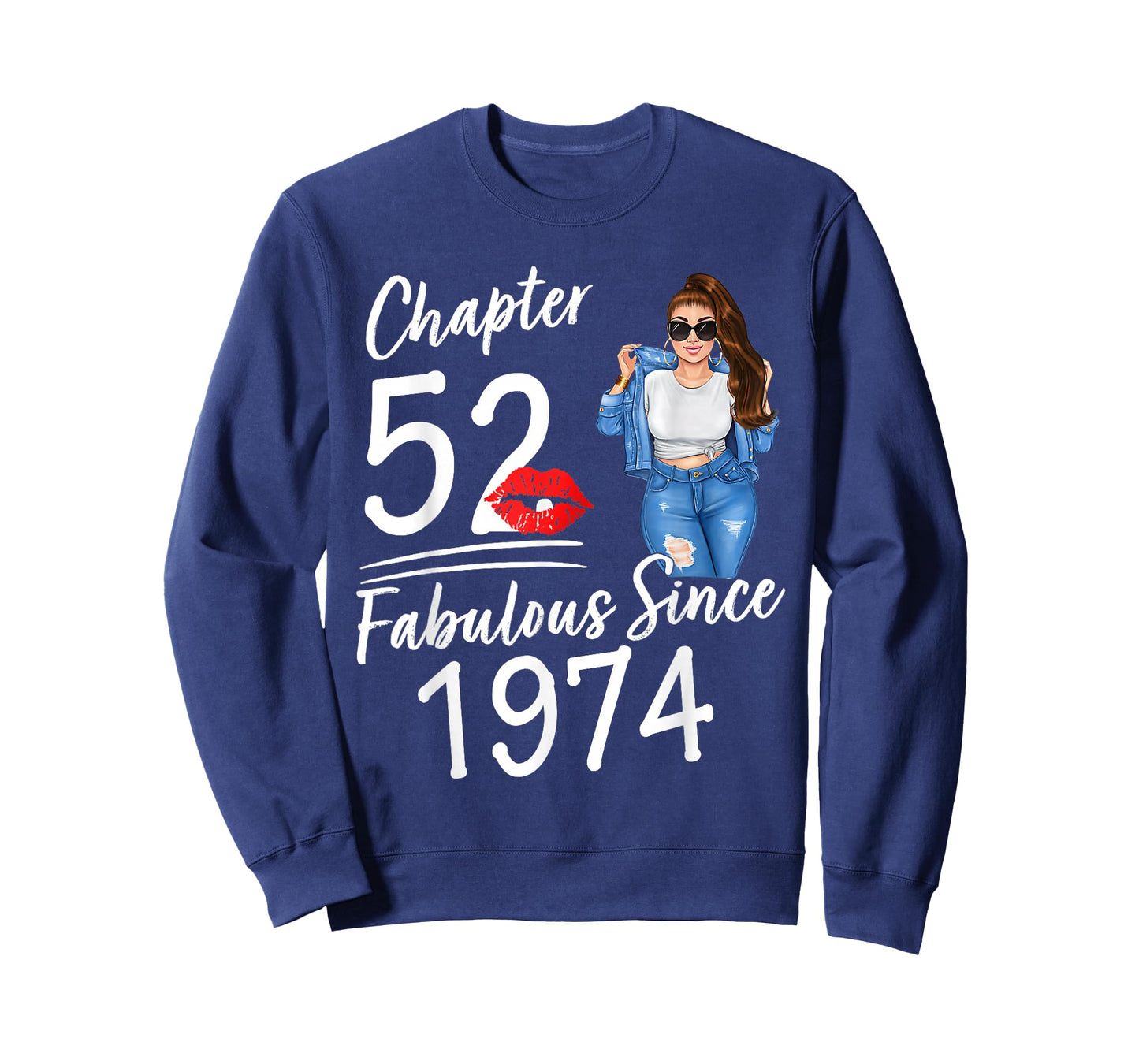 Chapter 52 Fabulous Since 1974 Birthday Girl Afro Queen T-Shirt