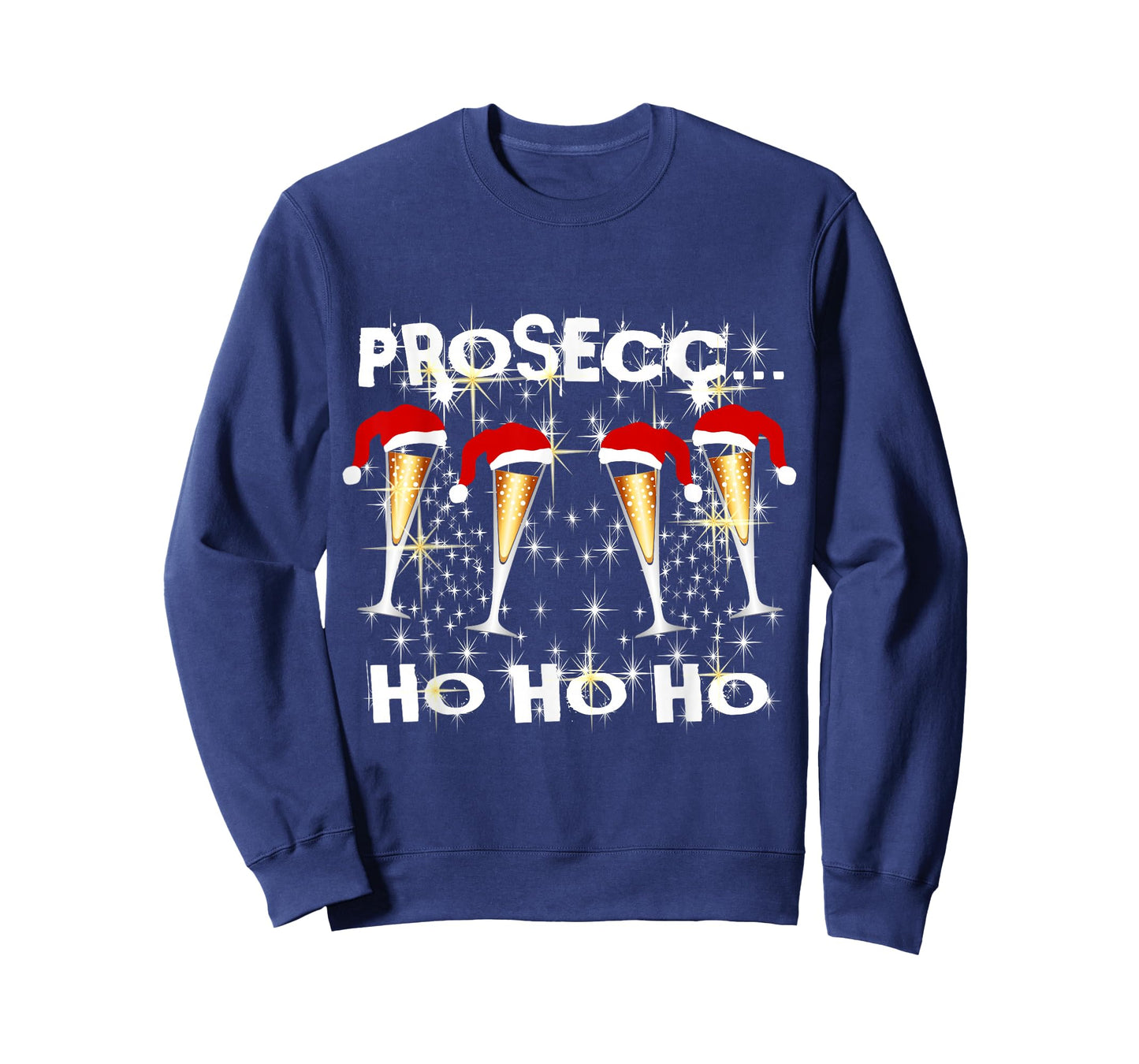 Partner Fun Outfit Nikolaus Xmas Ugly Santa Prosecco Ho Ho T-Shirt