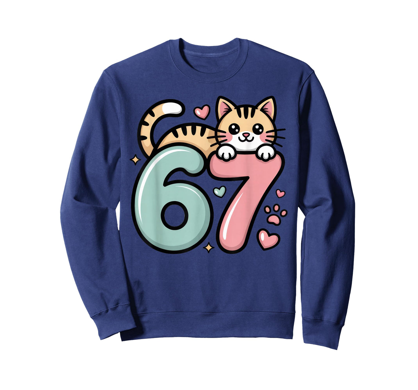 Funny Cat 67 Meme Six Seven Cute Gen Alpha T-Shirt