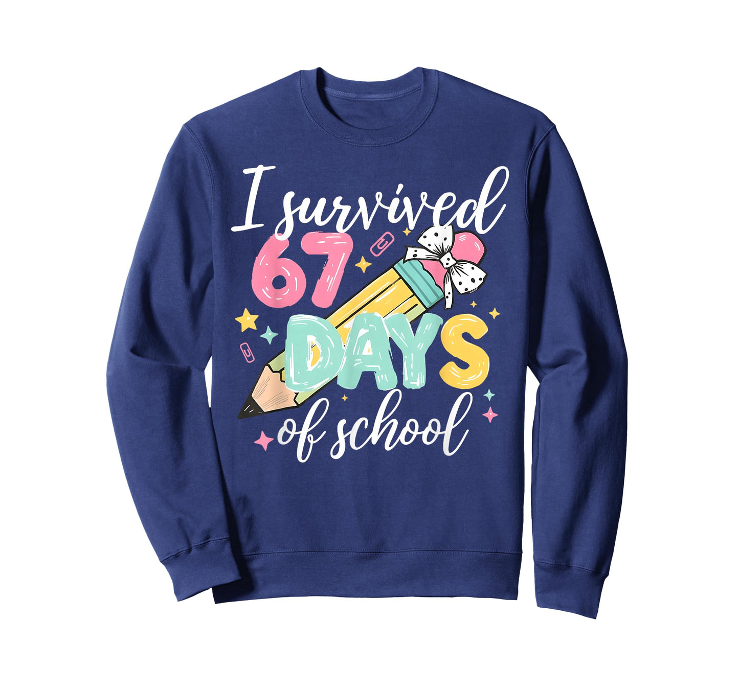 I Survived 67 Days of School Funny Six Seven Meme Teacher T-Shirt
