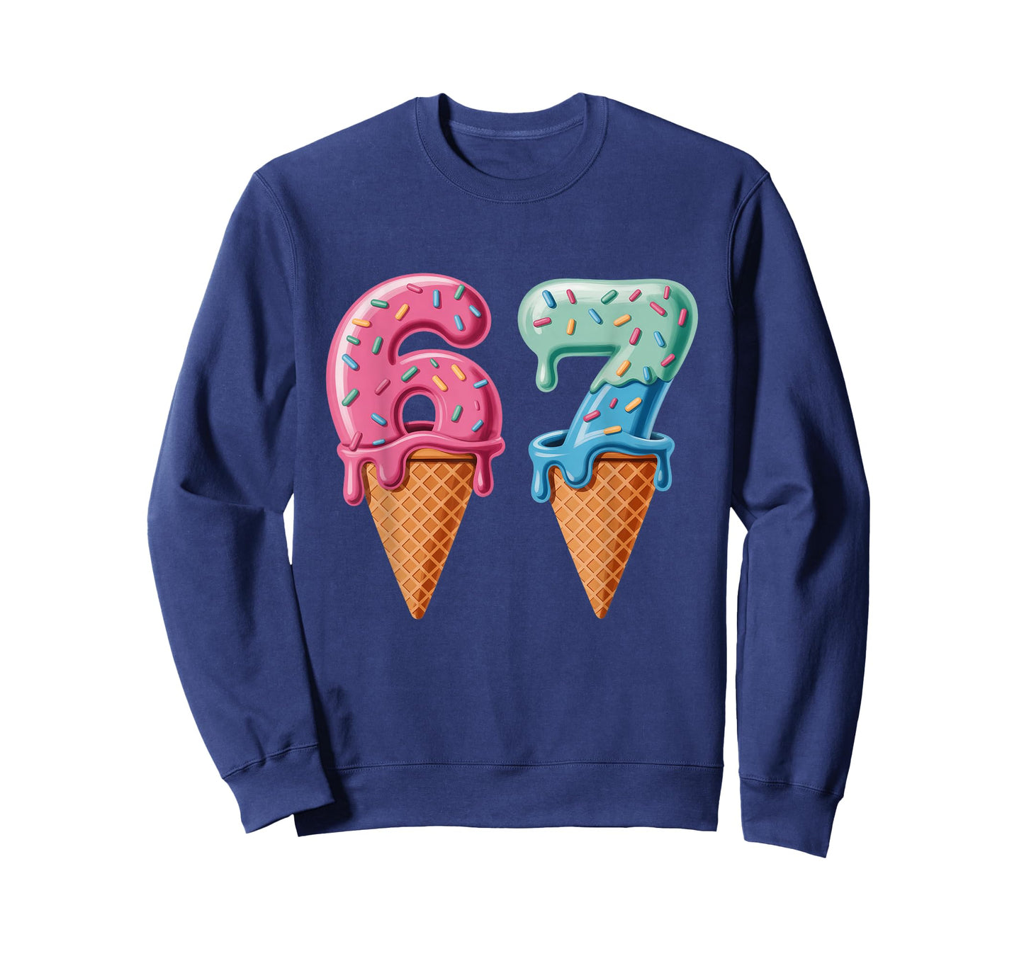 Baseball Drip Ice Cream 67 T-Shirt