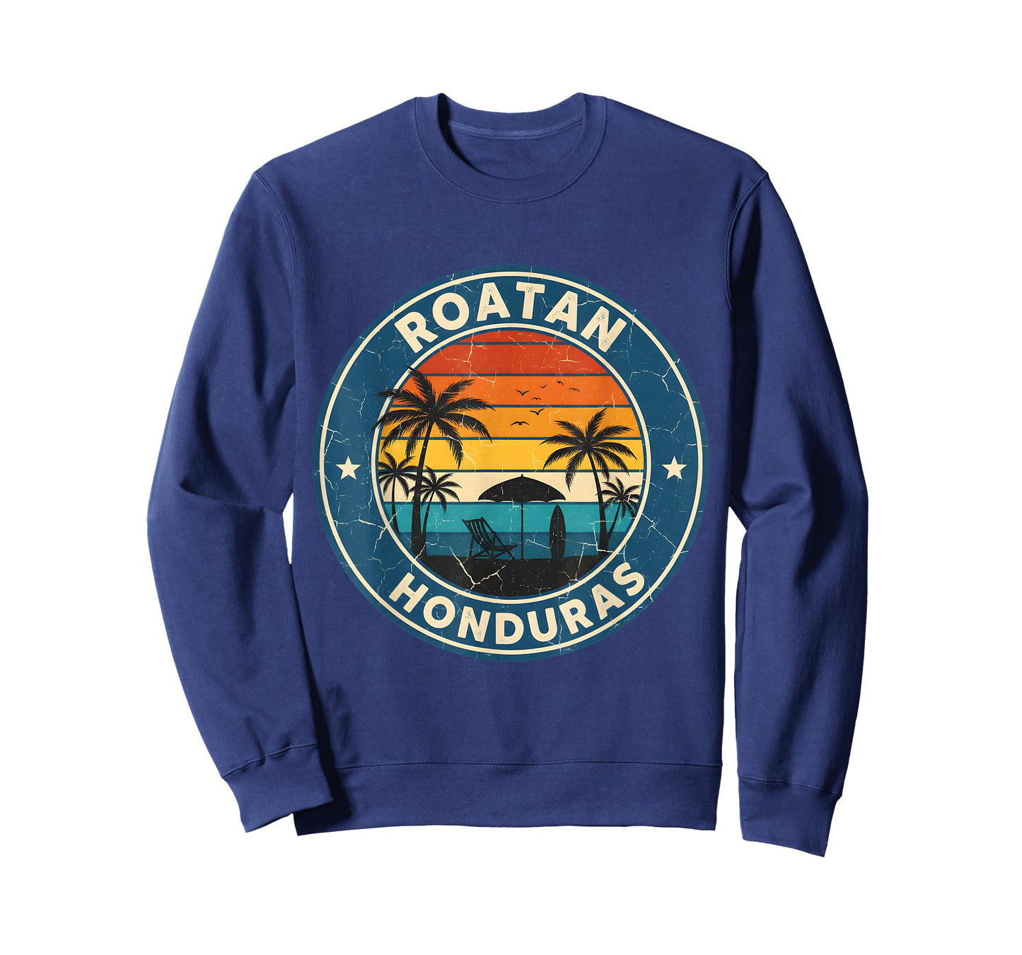 Roatan Honduras Vintage Beach Sunset T-Shirt