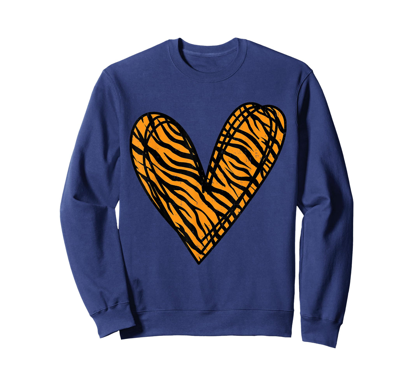 Heart Tiger Print Wild Love Animal Valentines Day Jungle T-Shirt