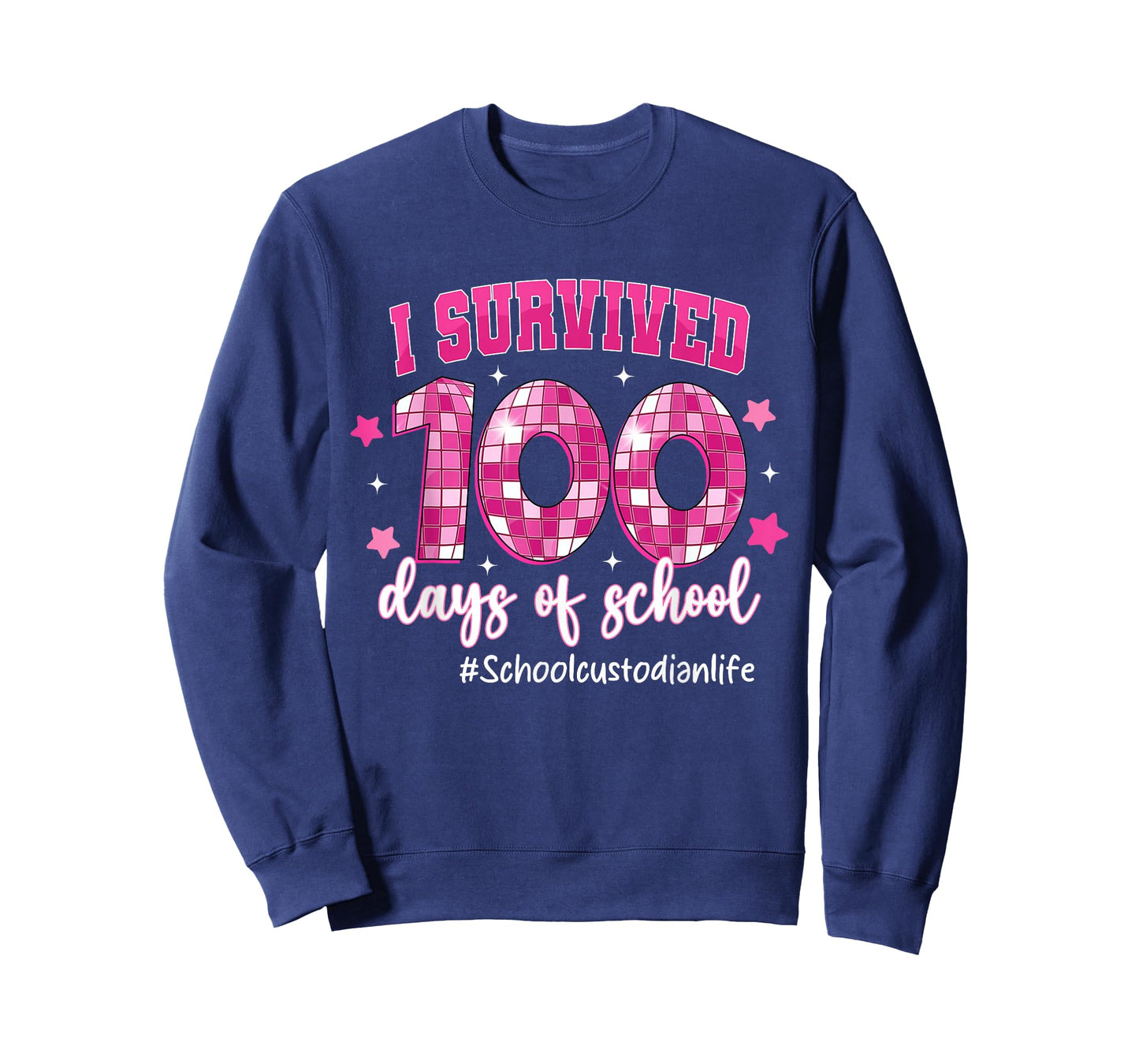 I Survived 100 Days of School School Custodian Life T-Shirt