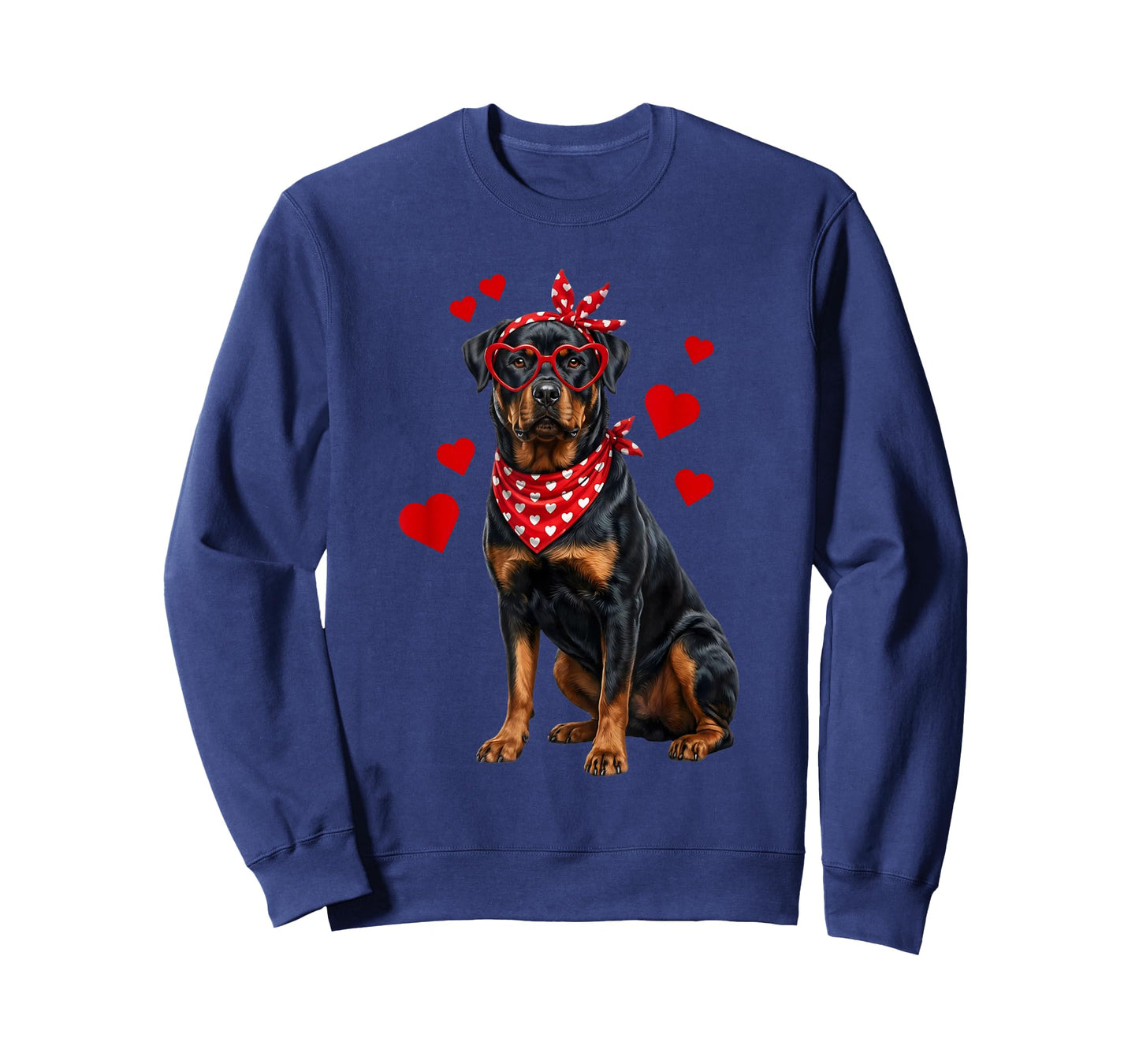 Rottweiler Valentines Day Dog Lover Heart T-Shirt