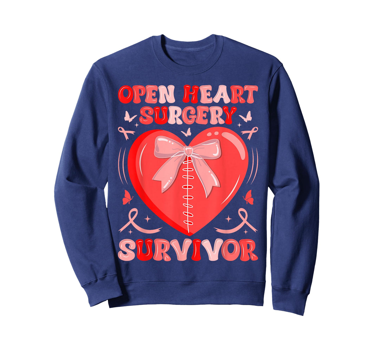 Open Heart Surgery Survivor Warrior Heart Disease Awareness T-Shirt