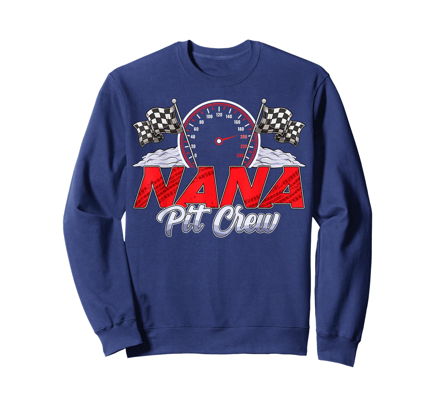 Nana Pit Crew Race Car Birthday Family Matching Racing T-Shirt