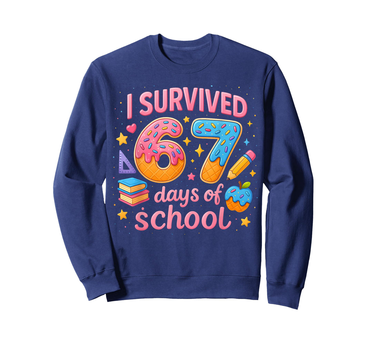 I Survived 67 Days of School Teachers Student Six Seven Meme T-Shirt