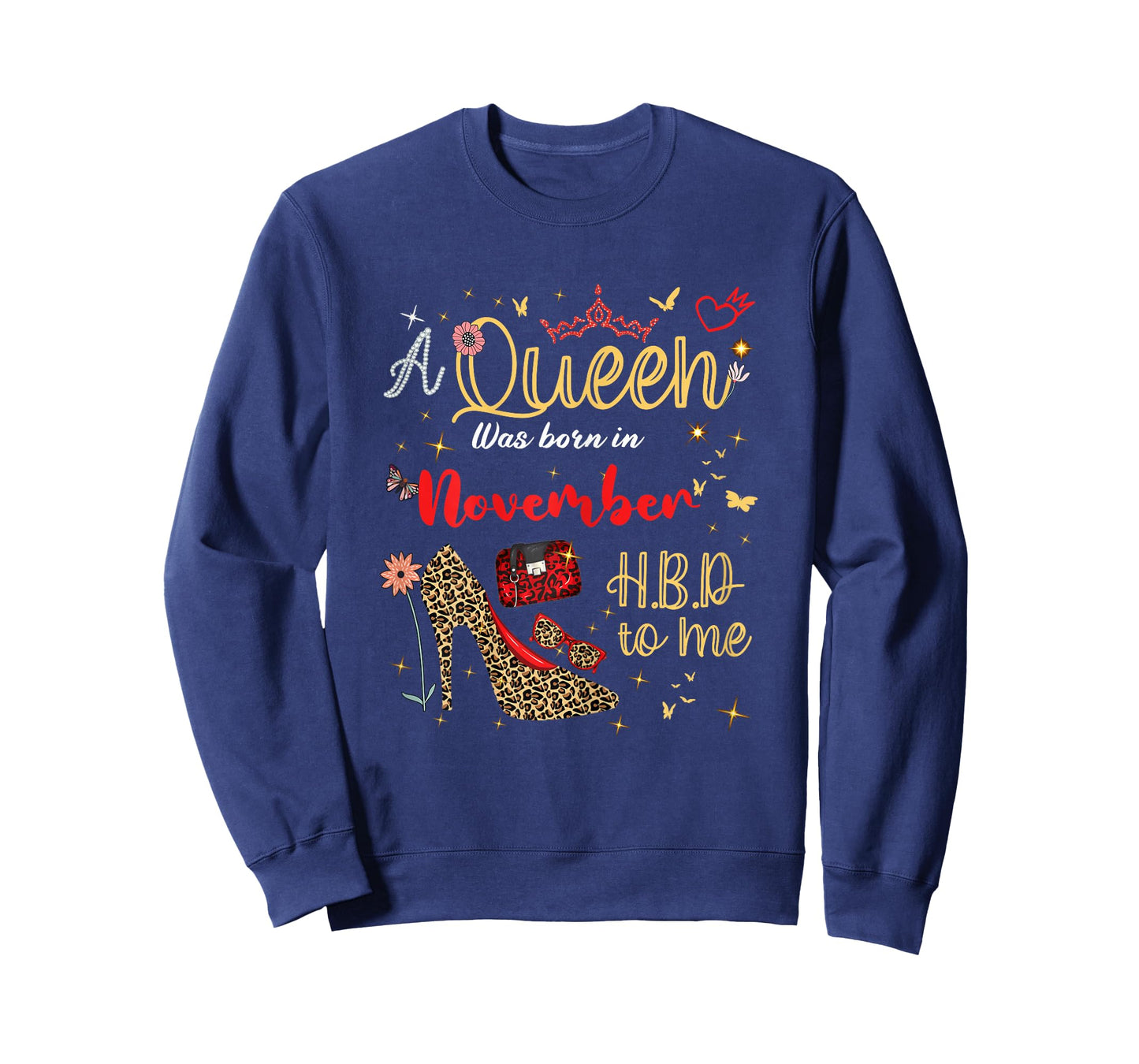A Queen was Born in November Birthday Queen Women Girls T-Shirt