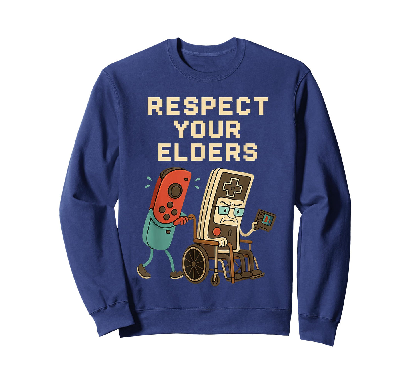 Respect Your Elders Retro Gaming Funny Gamer Controller 80s T-Shirt