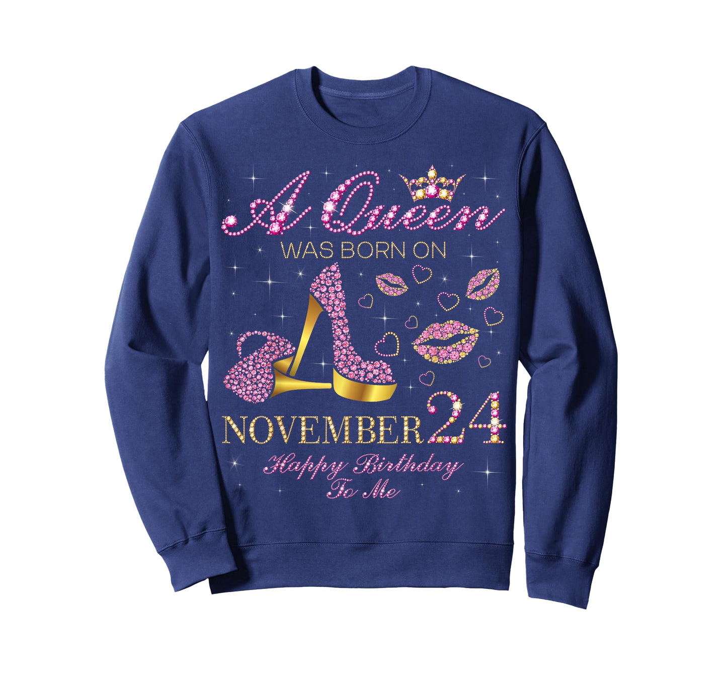 A Queen was Born on November 24 Happy Birthday to Me T-Shirt