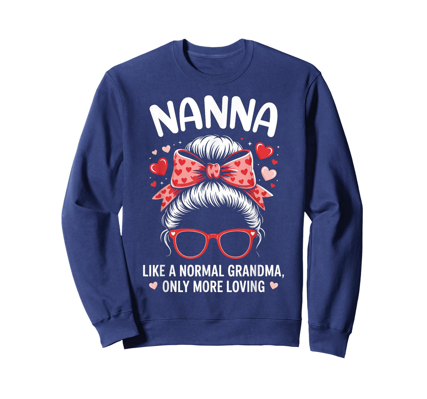 Nanna Valentine Quote for Loving Grandma with Cute Bow T-Shirt