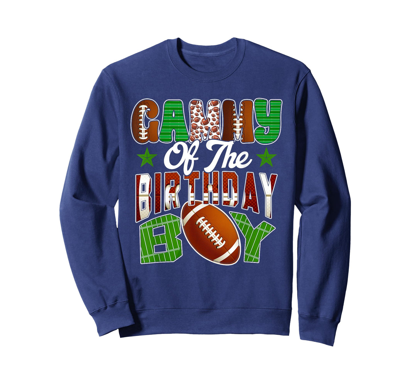 Gammy of The Birthday Boy Football Party Family Matching T-Shirt
