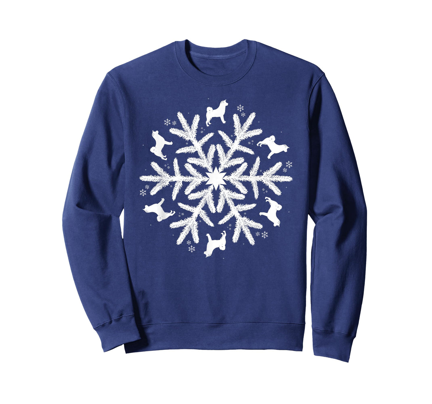 Snowflake Christmas Akita T-Shirt