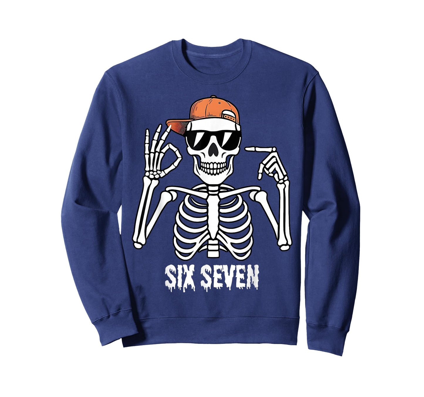 67 Skeleton Funny Six Seven Gen Z Halloween Meme Men Women T-Shirt