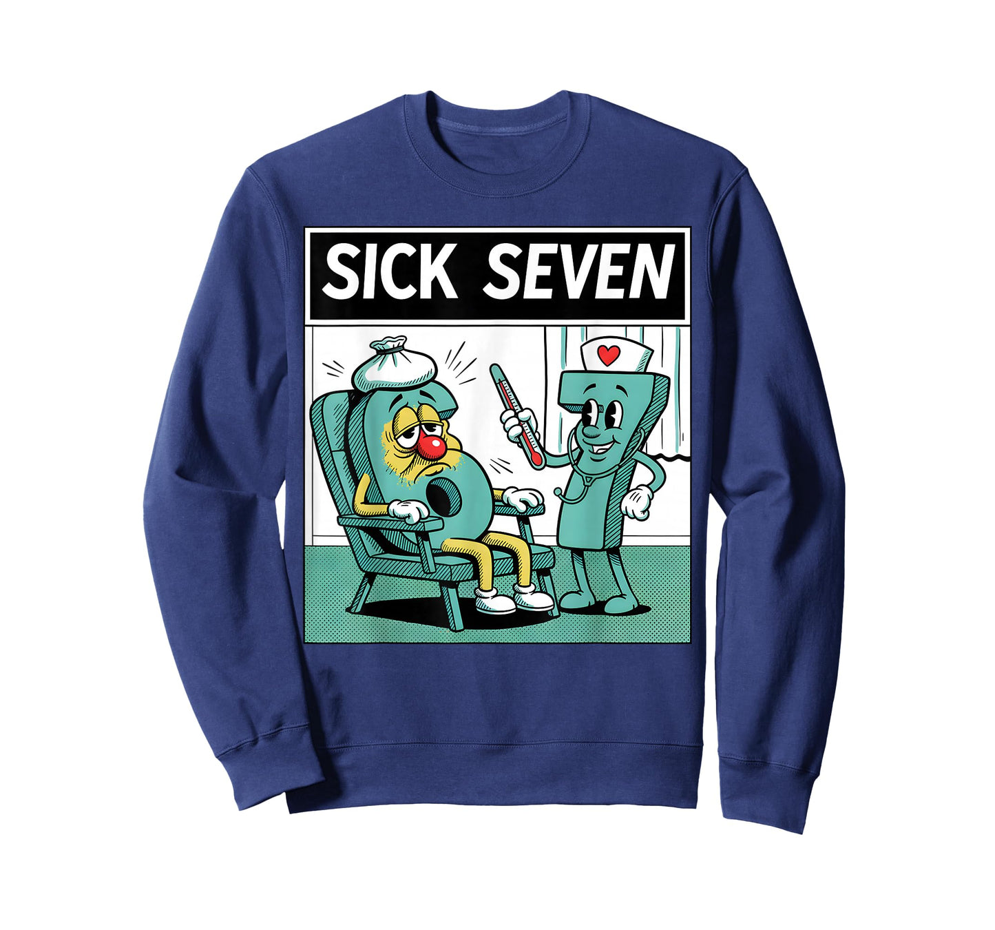Sick Seven Nurse Funny Nursing 67 Meme Hospital Medical T-Shirt