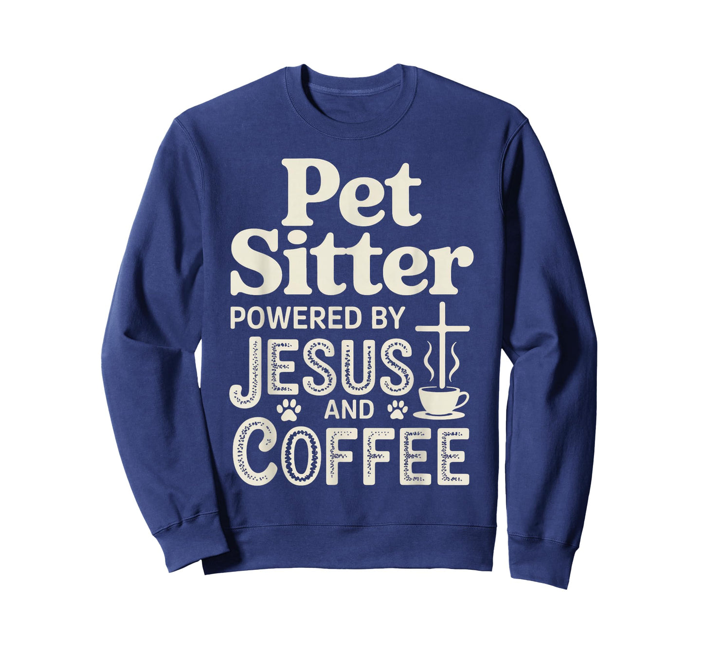 Jesus and Coffee Dog Walking Dog Trainer Pet Sitting T-Shirt