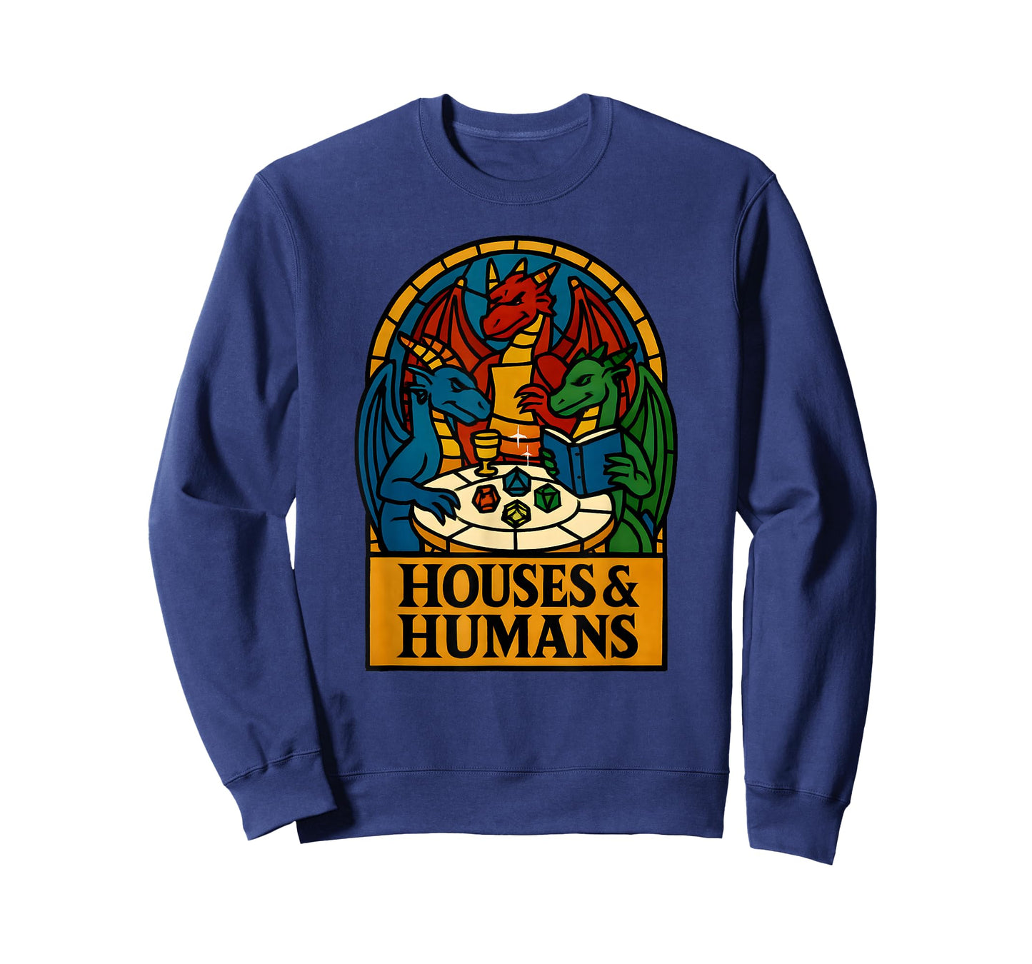 Houses and Humans Funny RPG Nerdy Gamers Men Women Boys T-Shirt