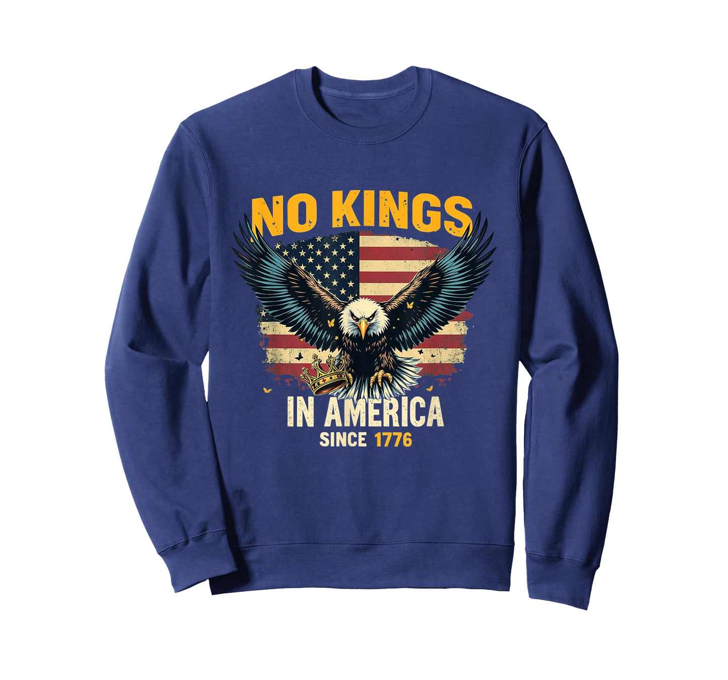 No Kings in America Since 1776 T-Shirt Patriotic Freedom Tee T-Shirt