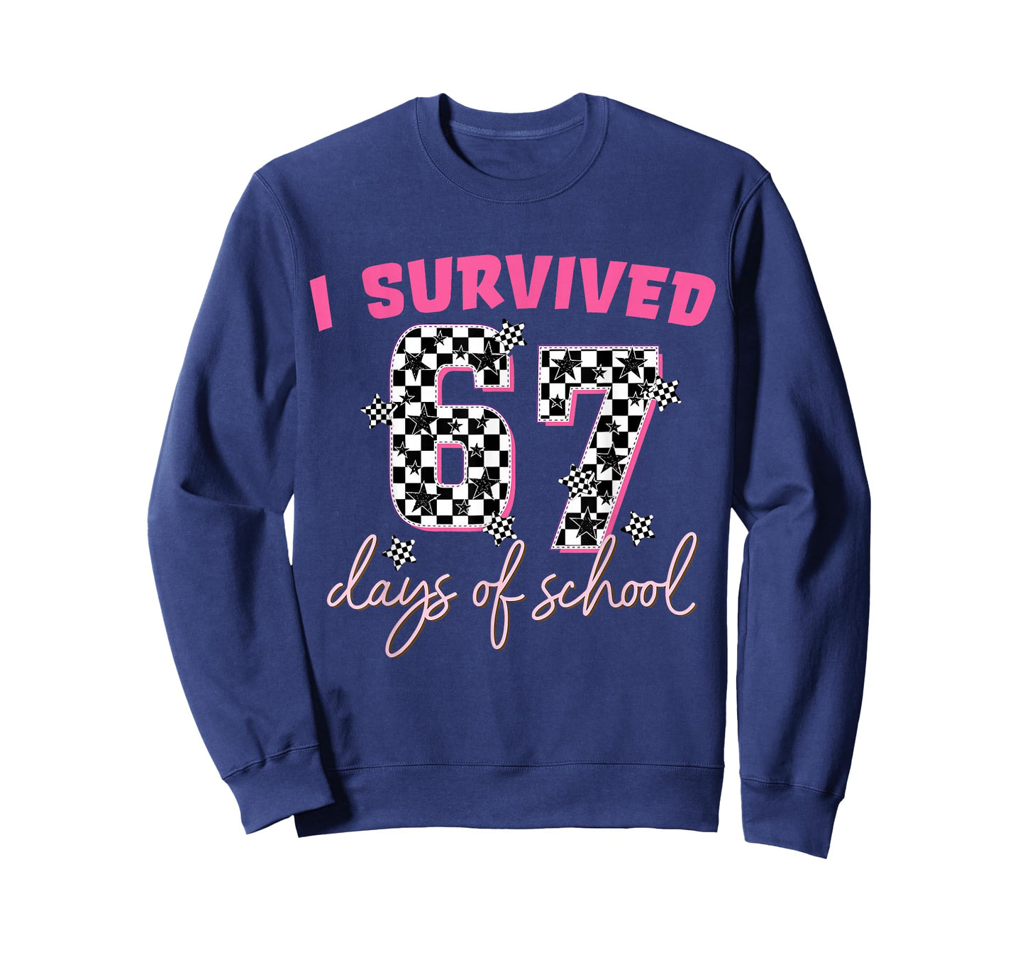 I Survived 67 Days of School Funny 67 Teachers Students Meme T-Shirt