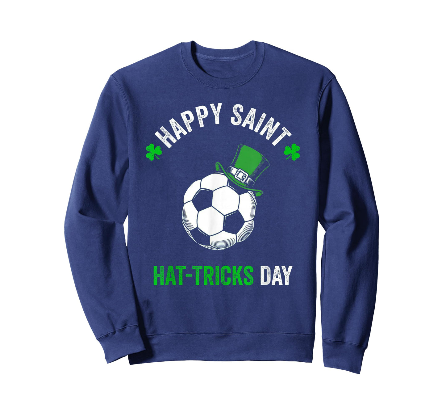 Soccer St Patricks Day Boys Men Shamrock Soccer T-Shirt