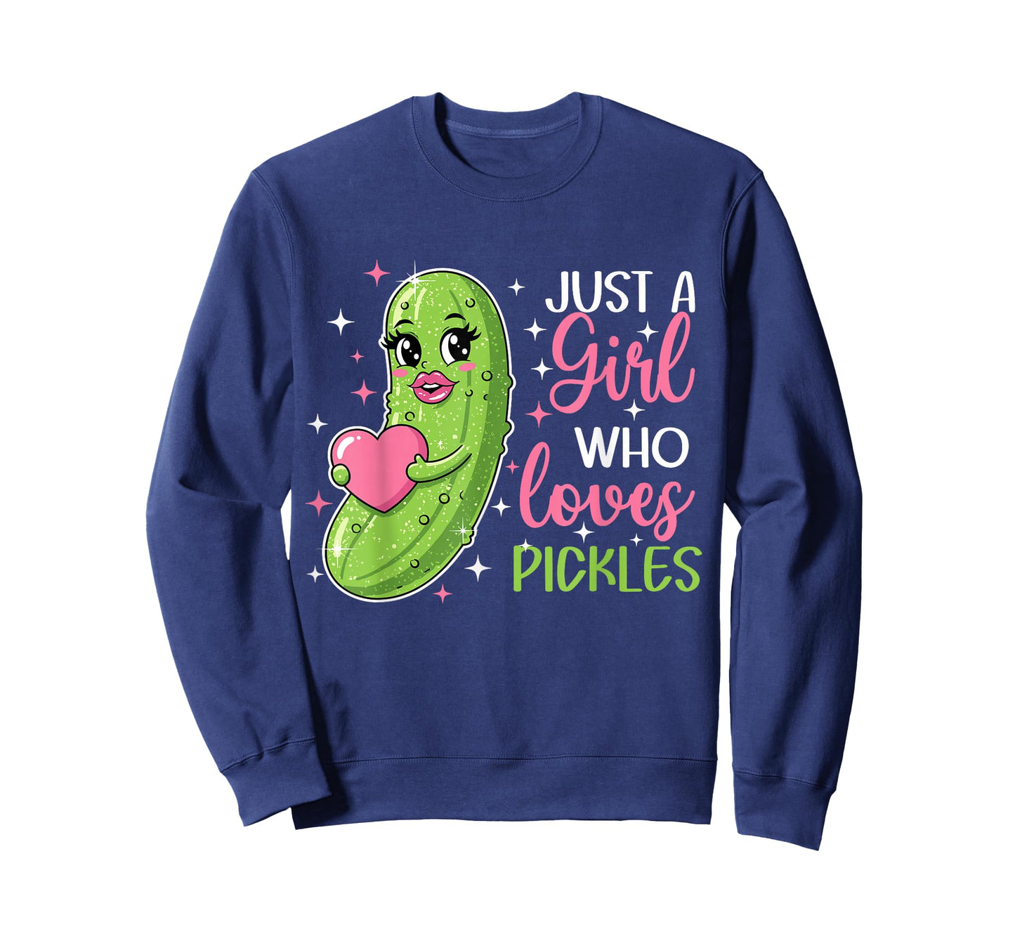 Just a Girl Who Loves Pickles Cute Design for Pickle Lovers T-Shirt