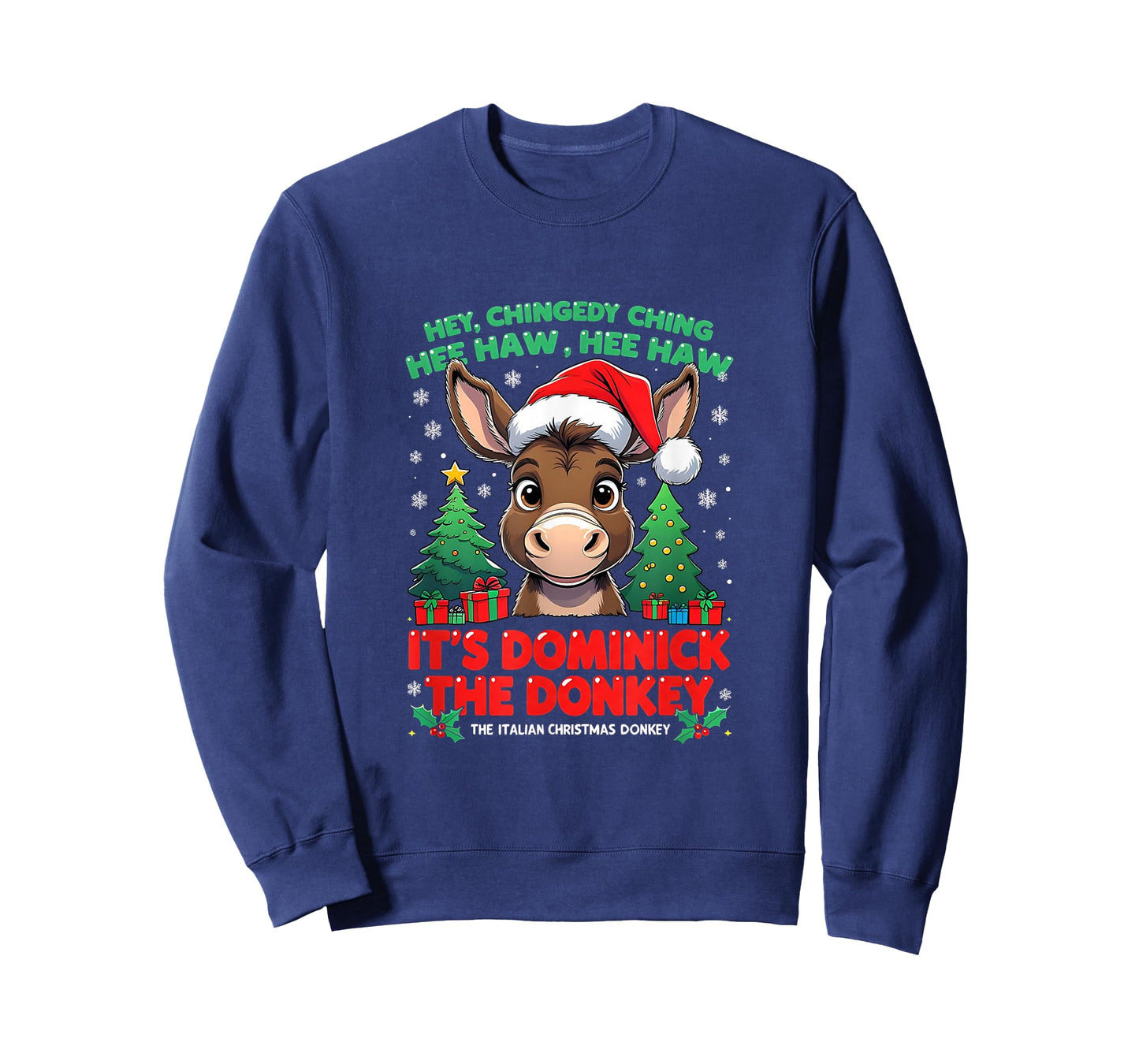 Dominick Donkey Cheer Mi Burrito Sabanero Mexican Christmas T-Shirt